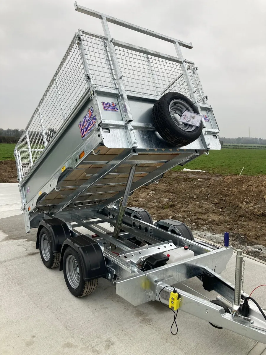 Tuffmac 8/5 electric tipper trailer