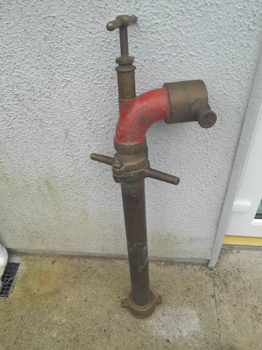 Vintage brass fire service stand pipe