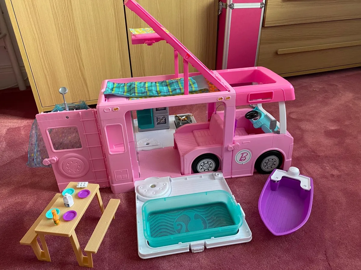 Barbie camper best sale van for sale