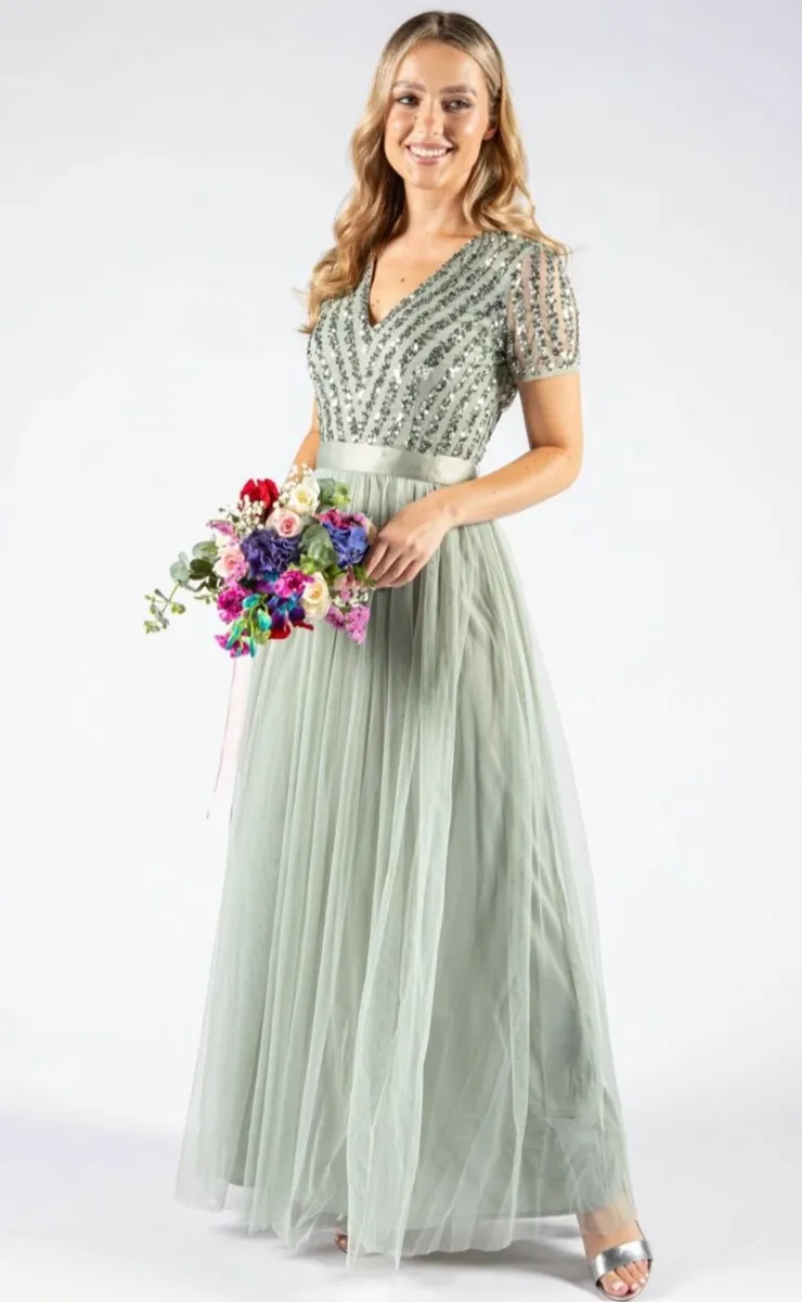 Pamela Scott Sage Green Bridesmaid Dresses