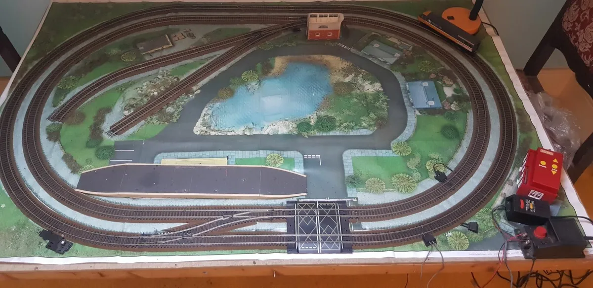 Vintage train set up board - Image 3