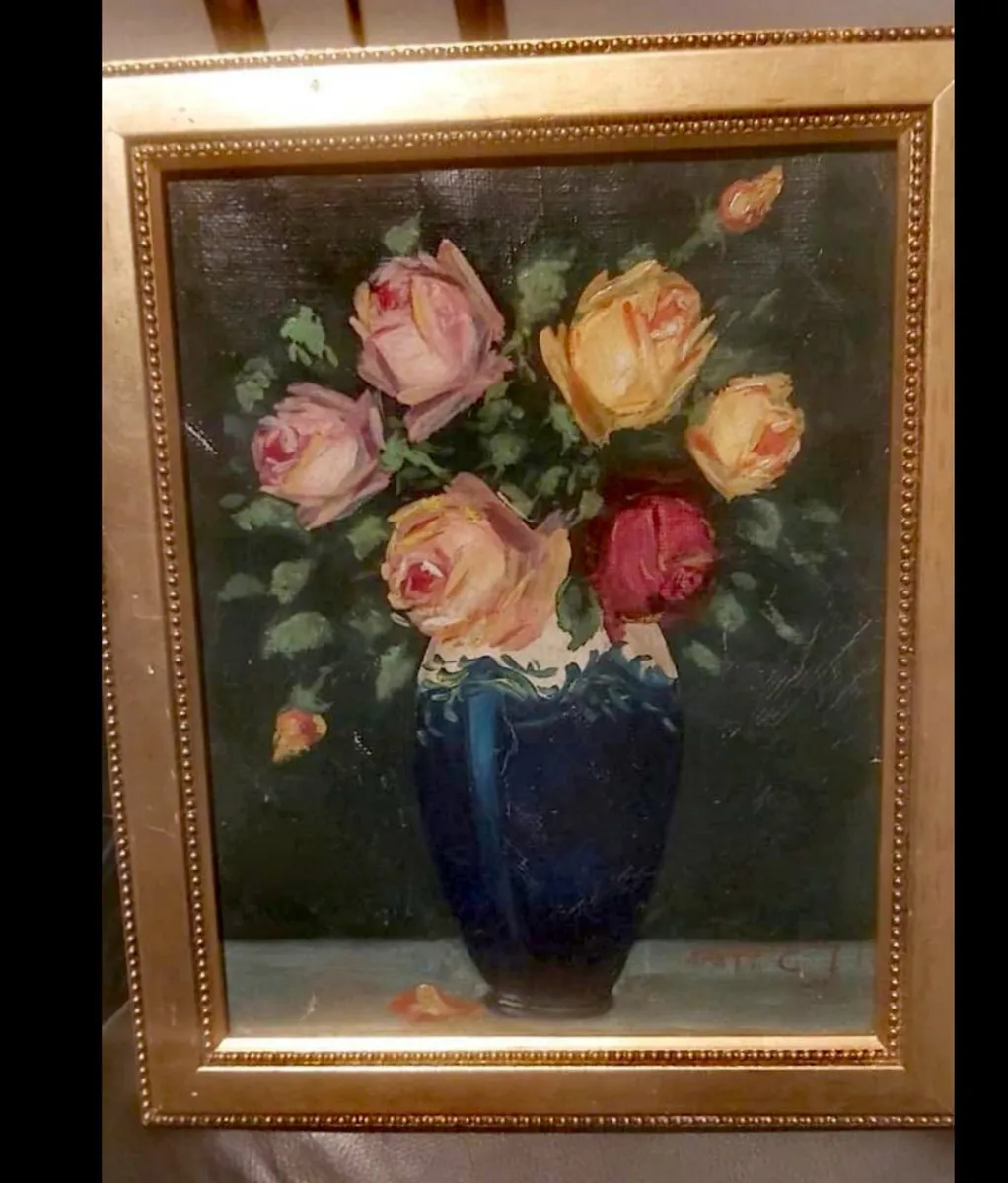 Antique oil painting  C.J.Apathfalvy(1904-1984)