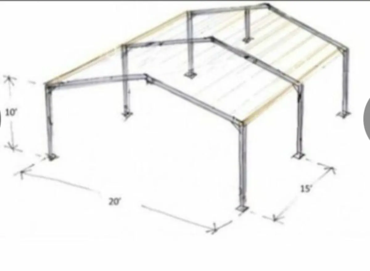 Shed Rsj 6x3 Kit 20ftx32ftx10ft - Image 2