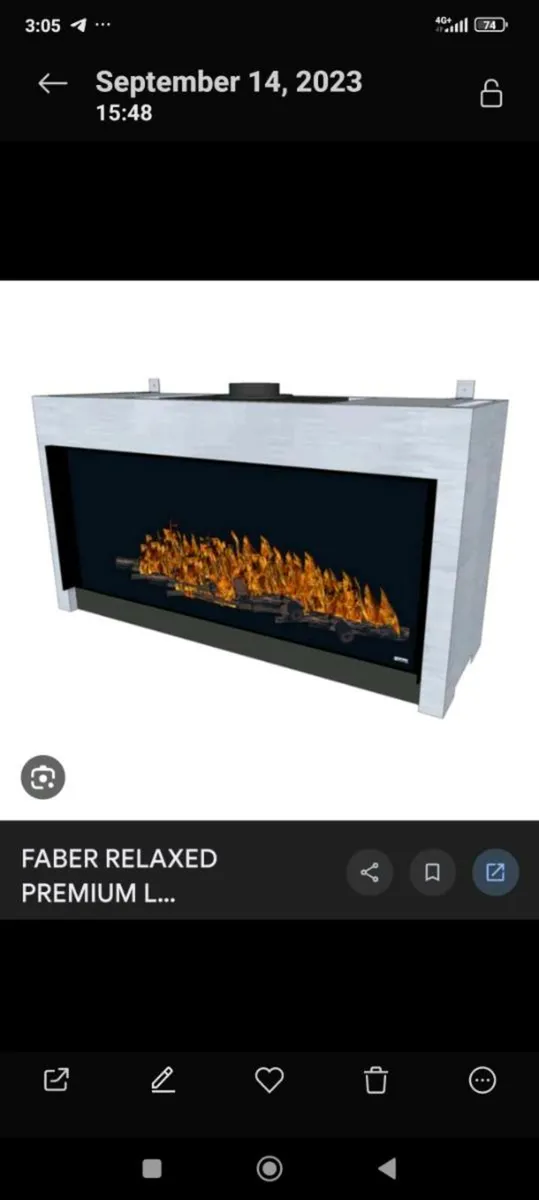 Faber LPG gas Fire