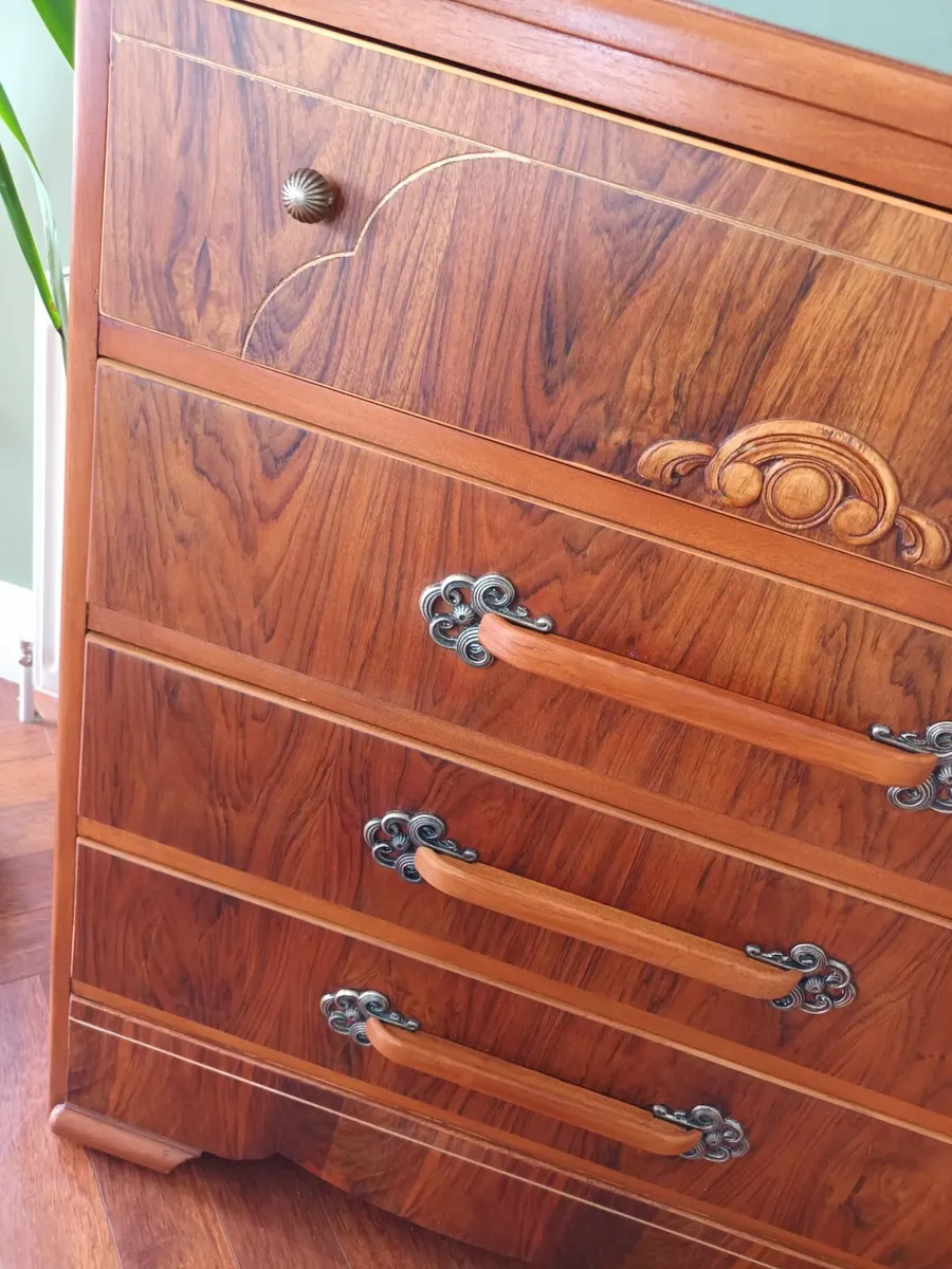 Art Deco 1950s H. Lubis Chest of Drawers for sale in Co. Mayo for €275