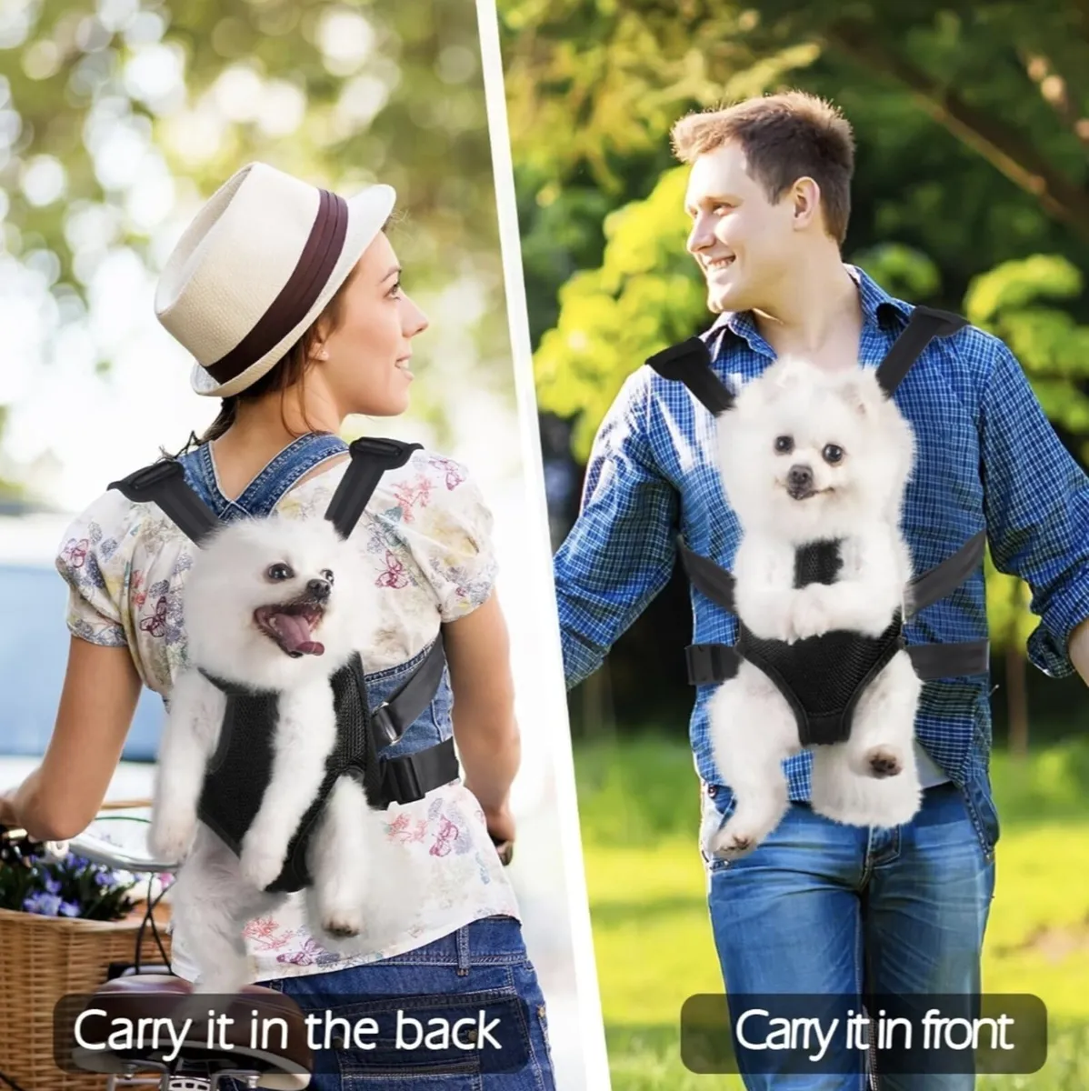 21 Hands Free Adjustable Dog Backpack Carriers