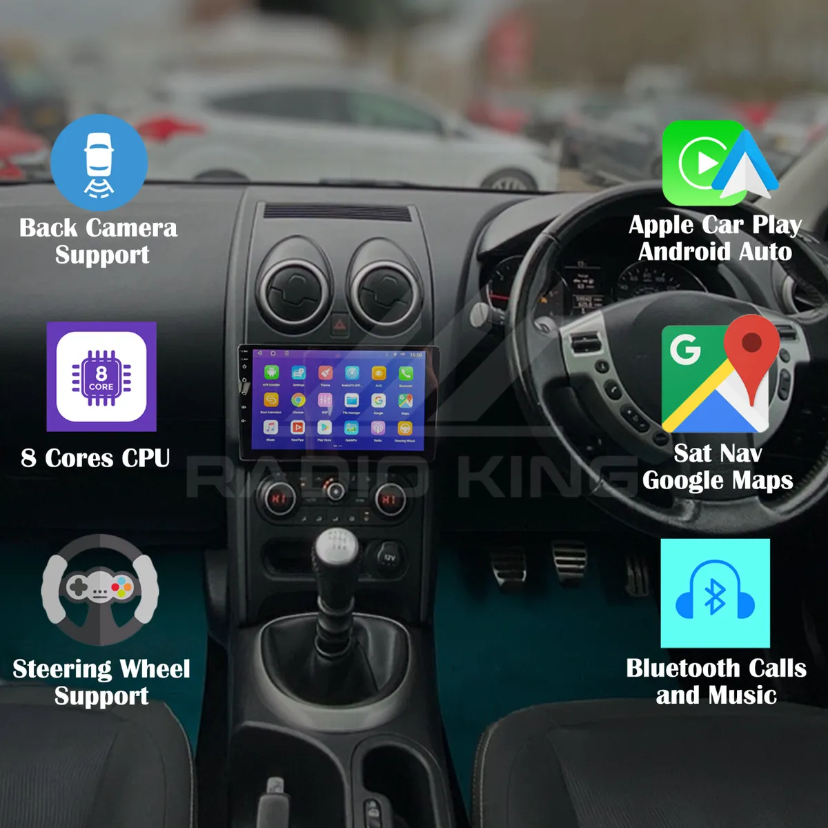 PREMIUM CARPLAY NISSAN QASHQAI ANDROID AUTO - Image 1