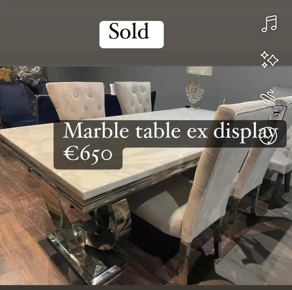 Warehouse Sale of furniture  tables or chairs etc