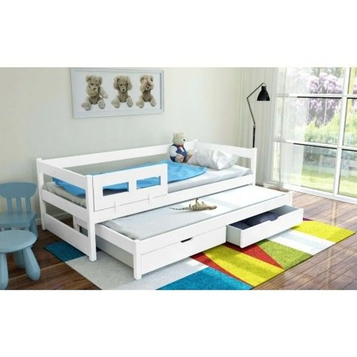 Kids Trundle Bed Tomek free mattresses and Delivery - Image 1