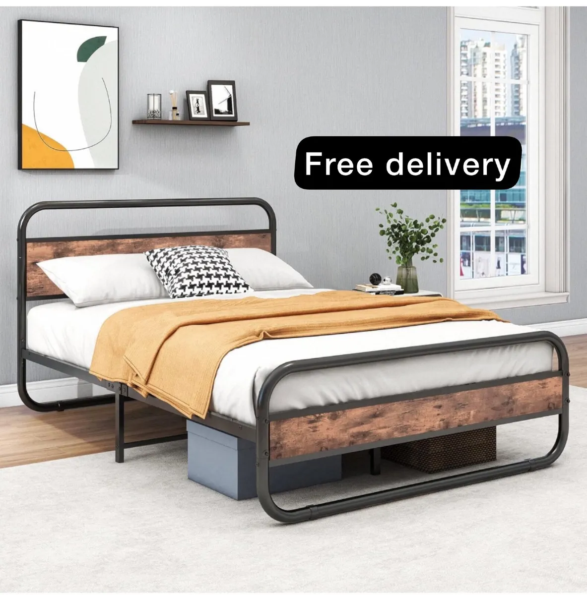 Queen size bed frame deals in store