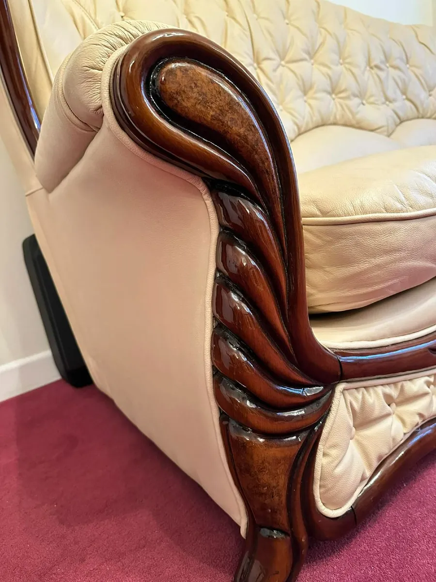 Genuine Italian Leather Couch for Sale for sale in Co. Galway for €500