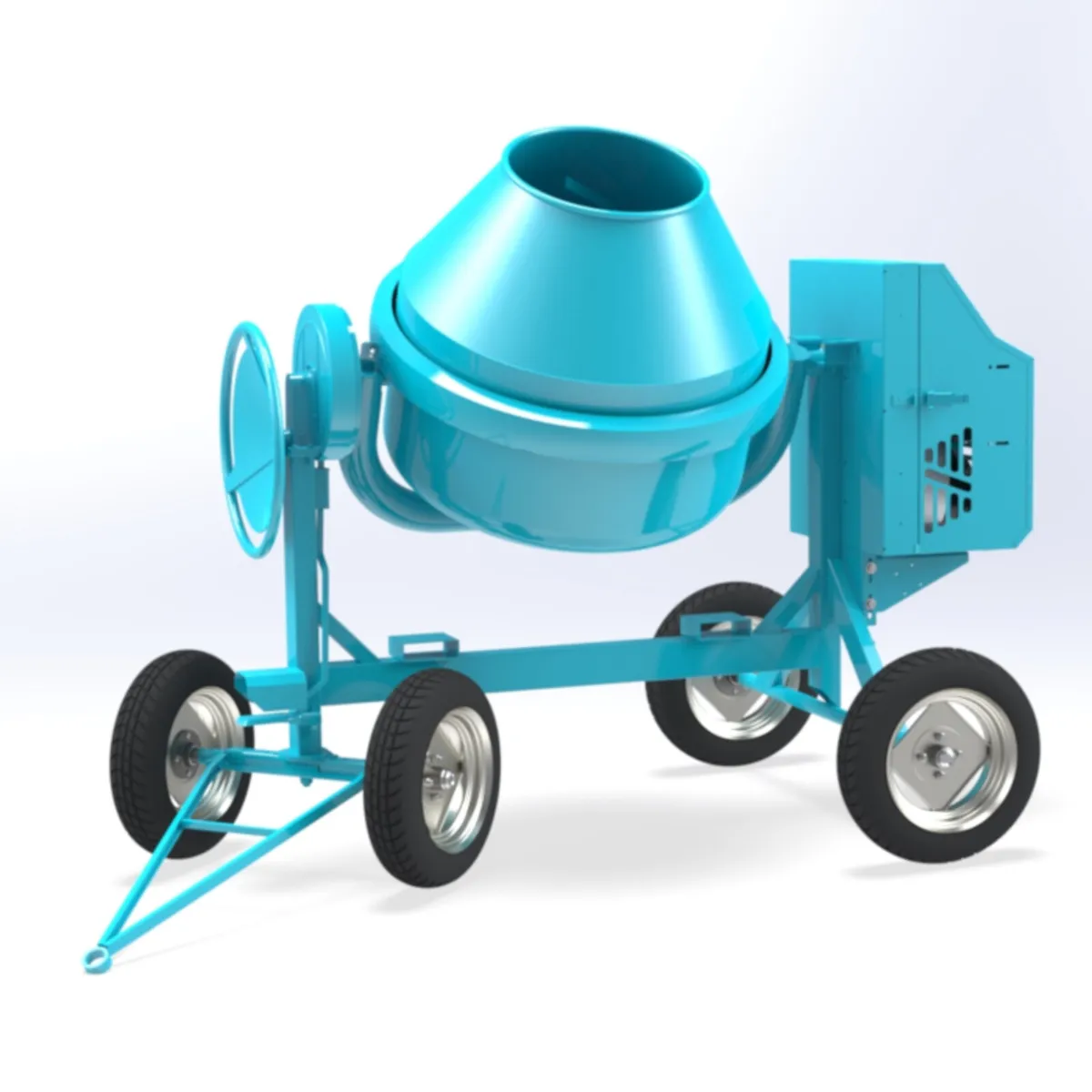 PULL START CEMENT MIXER