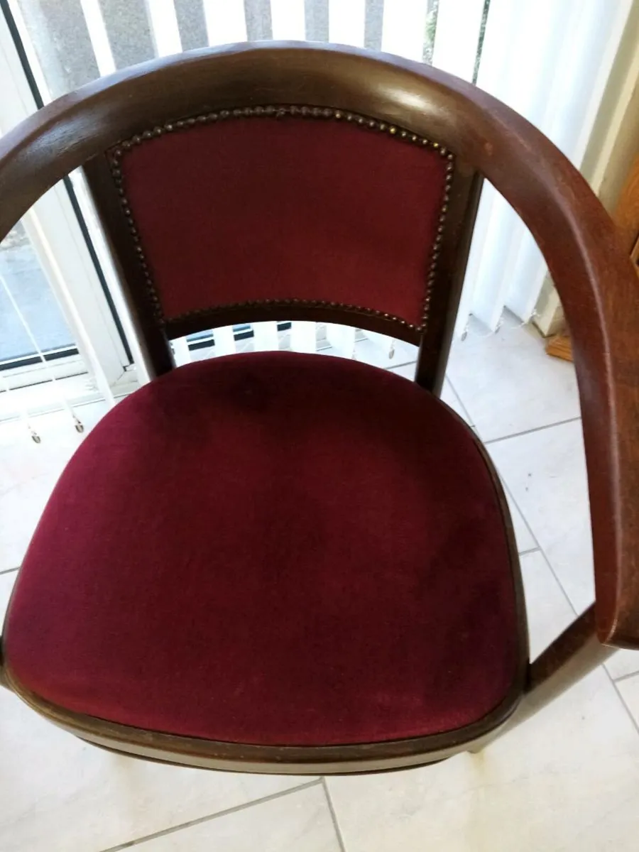 Pair of mahogany tub chairs for sale in Co. Mayo for €90 on DoneDeal