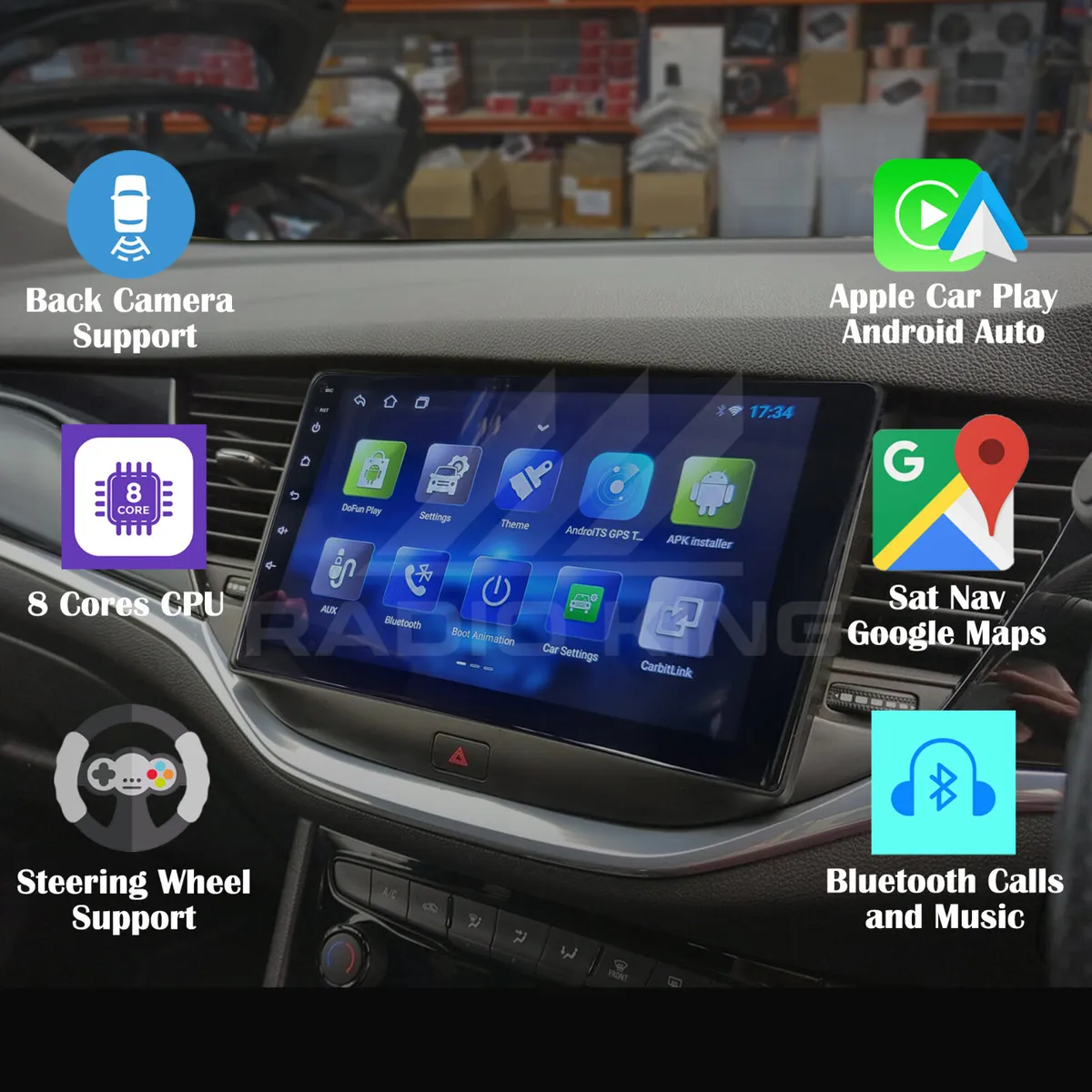 PREMIUM CARPLAY OPEL ASTRA ANDROID AUTO RADIO - Image 1