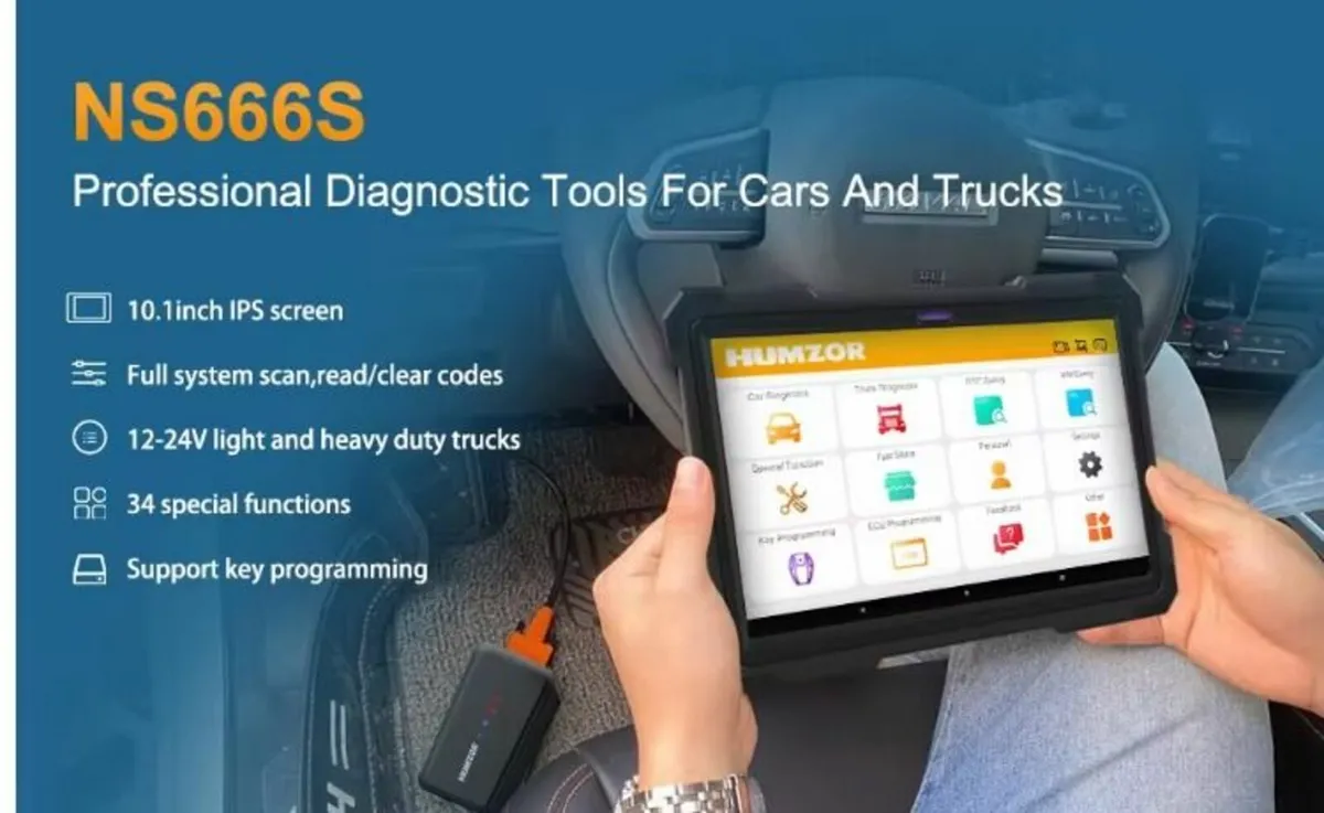 Humzor NS666S Car Scanner with 2 years upgrades - Image 2