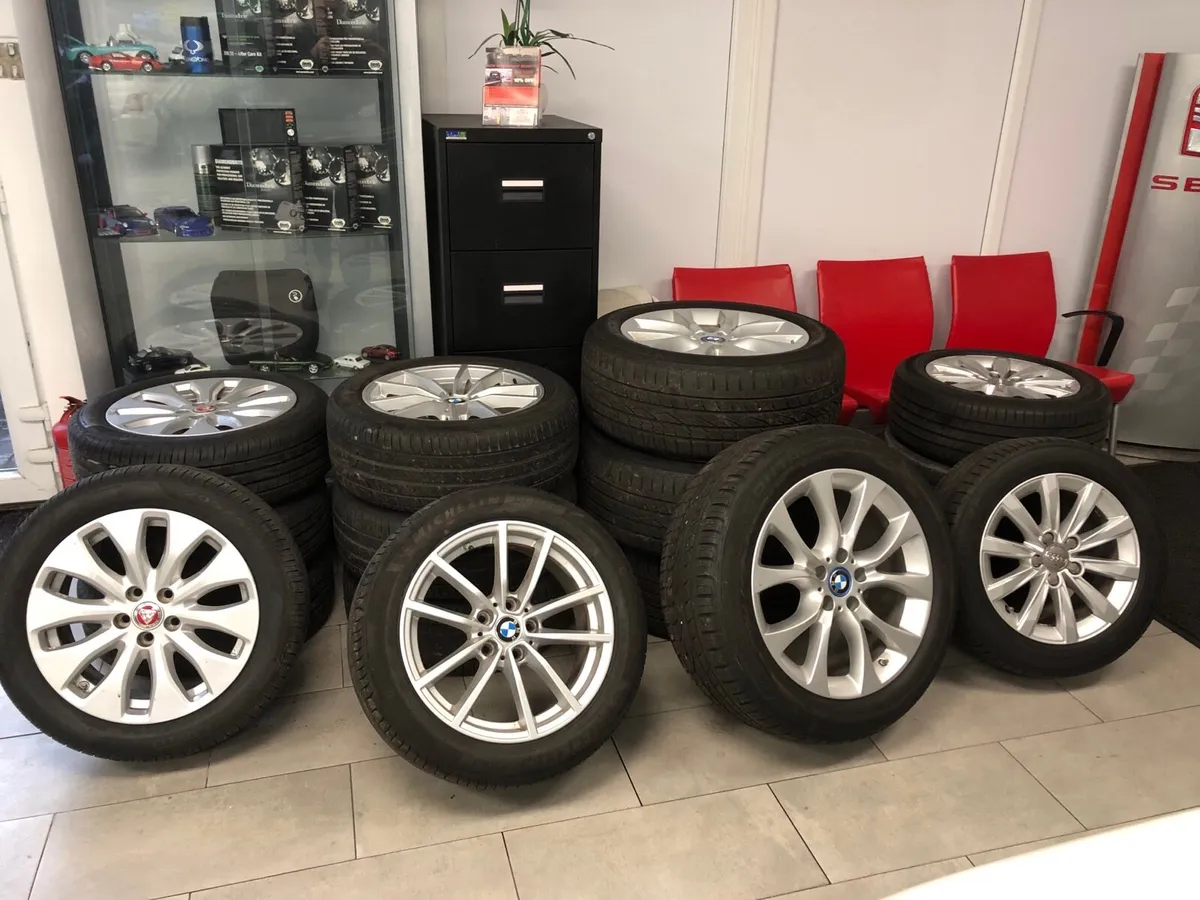 Alloy wheels full sets with good tyres - Image 1