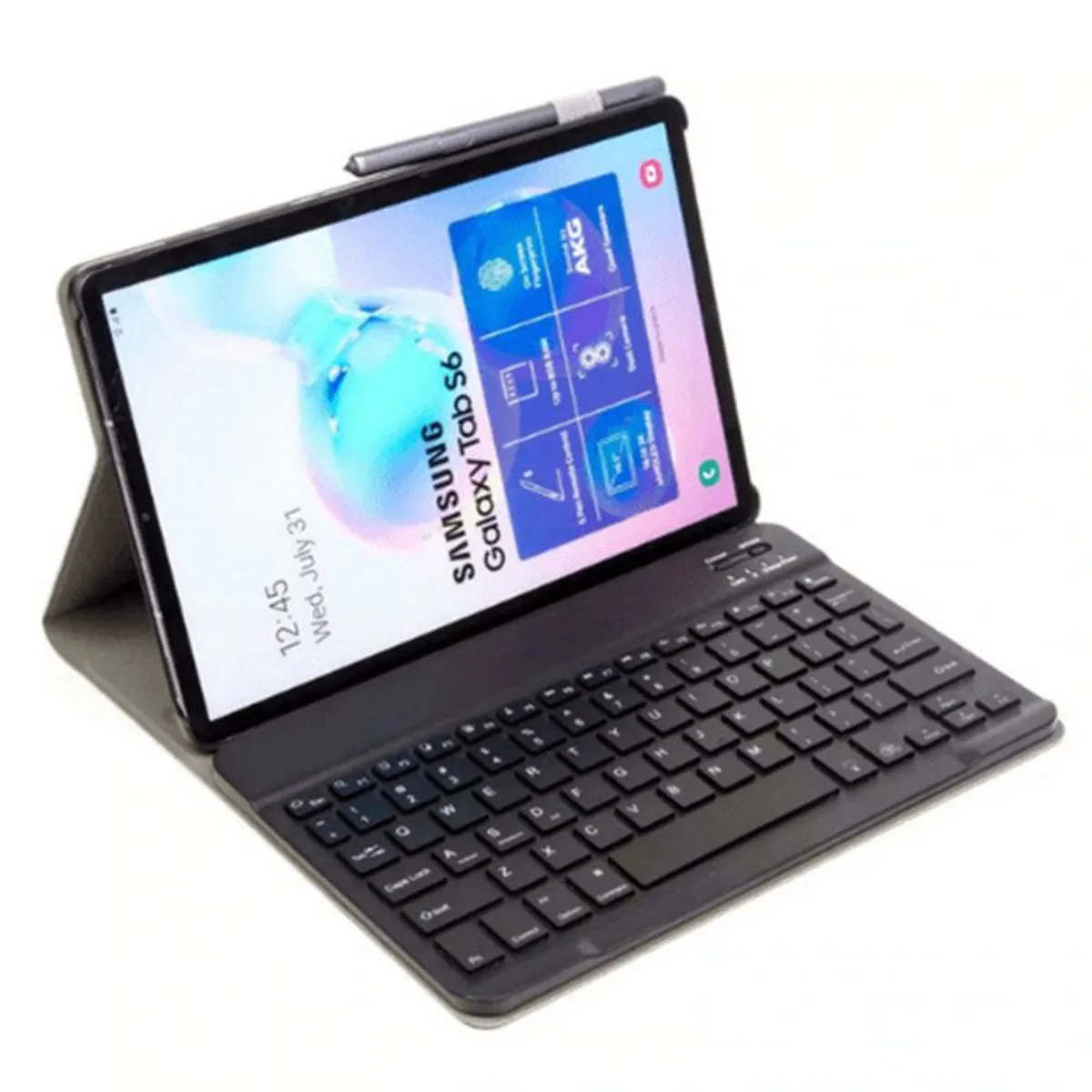 Smart Bluetooth Keyboard Leather Case For Samsung Galaxy Tab A 8.0 SM-T290 - Image 1