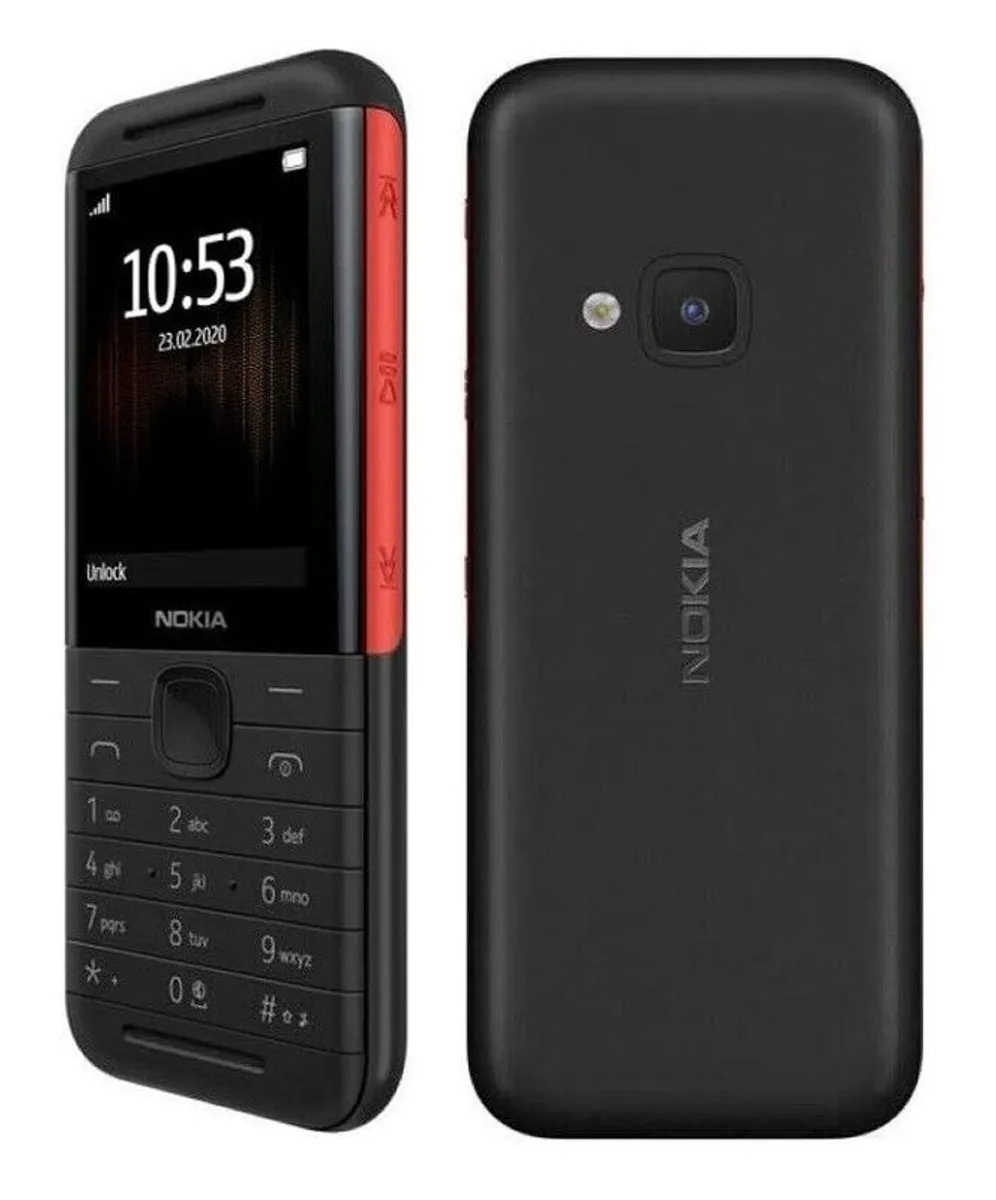 Nokia 5310 XpressMusic Black Red TA-1212 Dual Sim 2G Radio MP3 MicroSD Buttons Mobile Phone (Unlocked) - Image 1