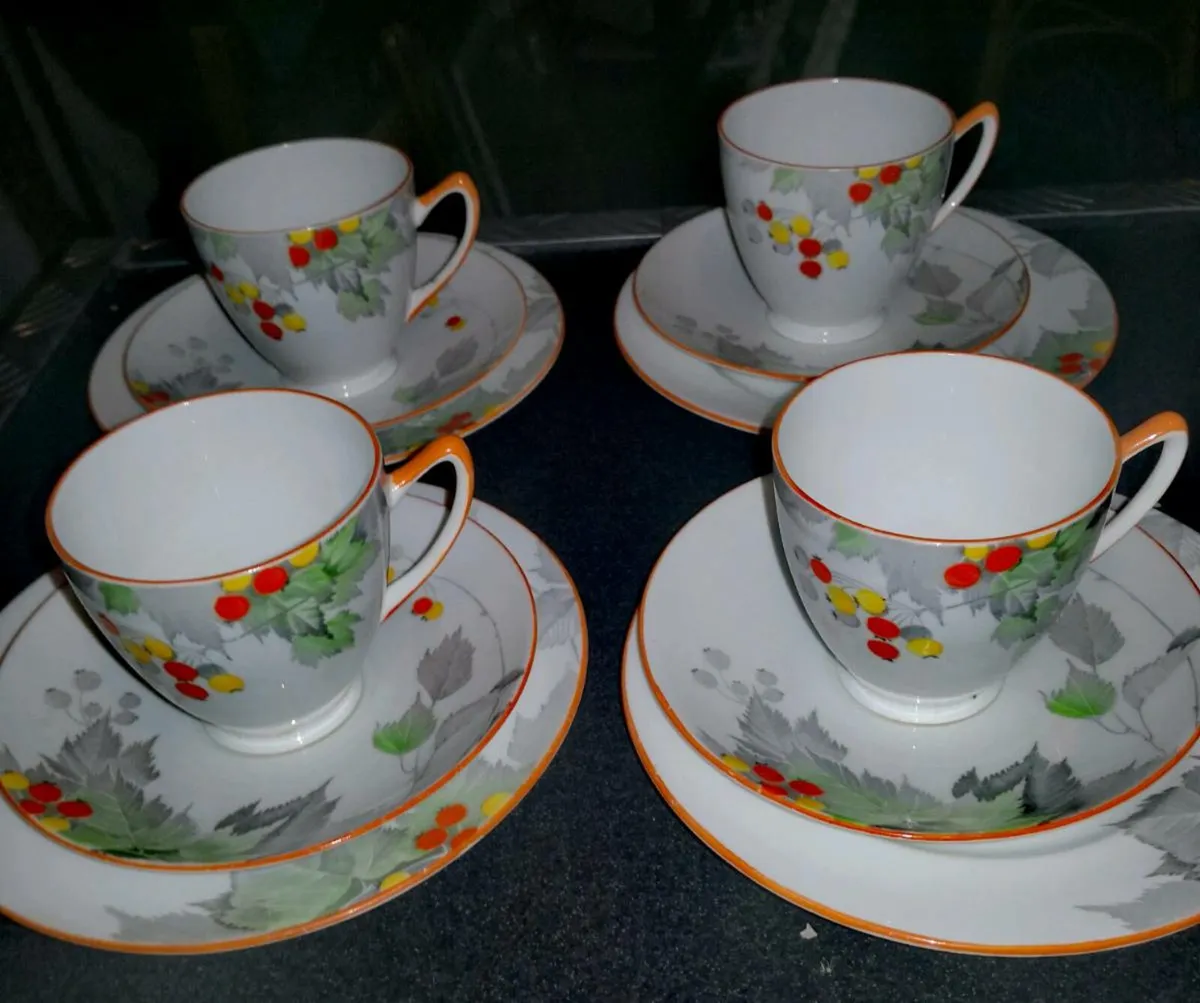 Rare 1930 Shelley fine bone china teaset