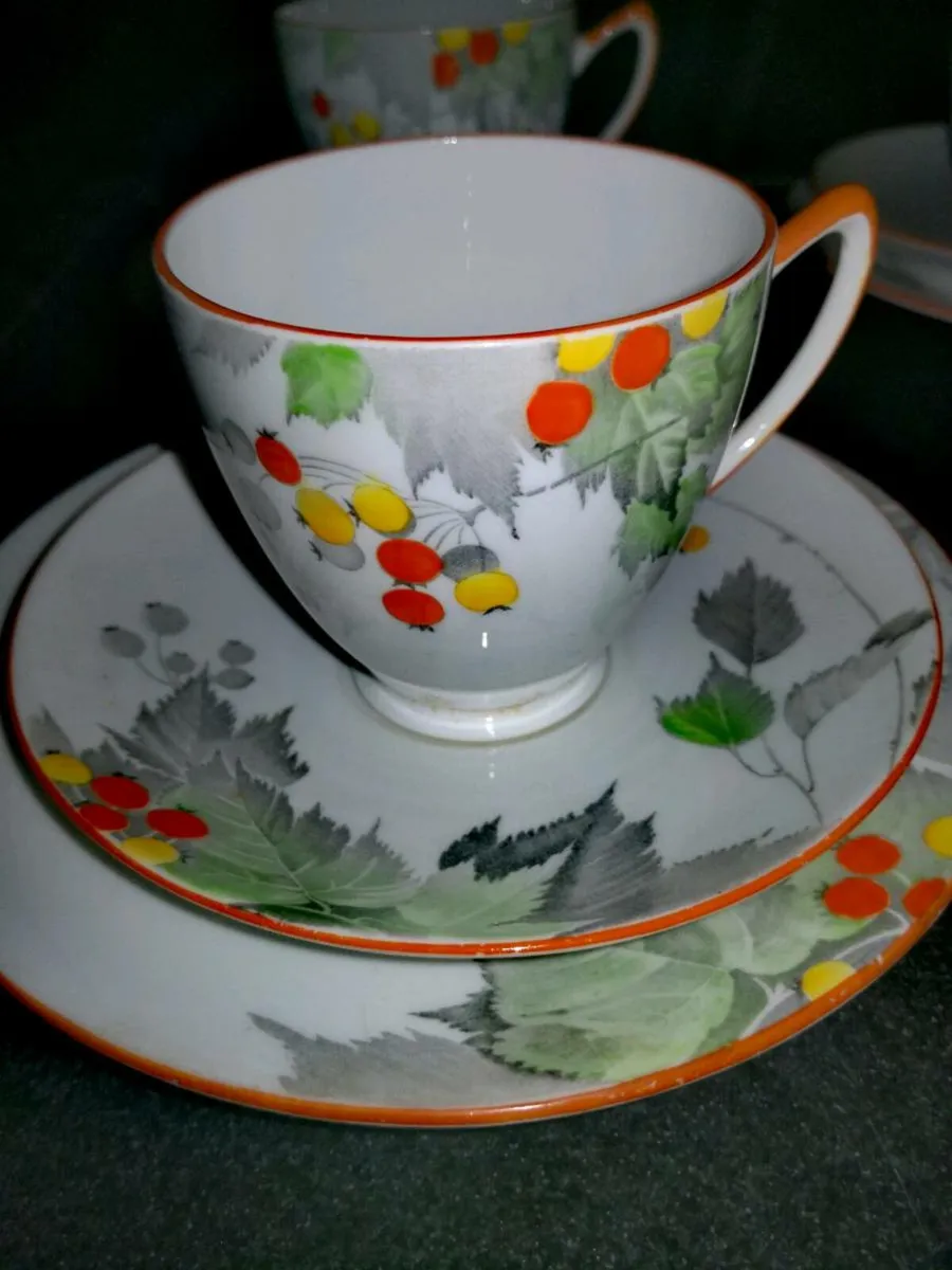 Rare 1930 Shelley fine bone china teaset - Image 2