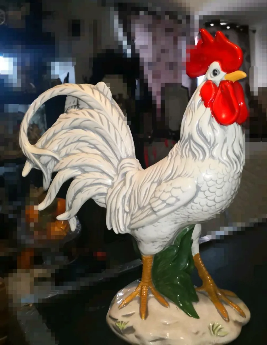 Large, stunning ceramic rooster statue - Image 2