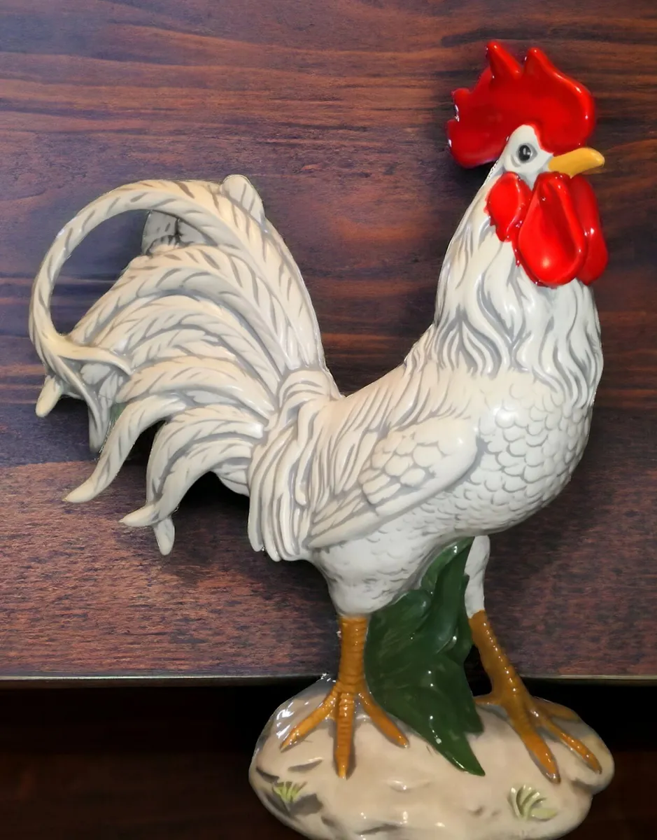 Large, stunning ceramic rooster statue - Image 3