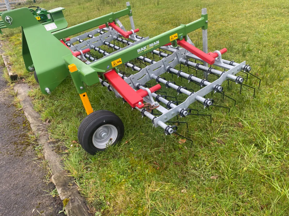 Rakman 3000 Grass harrow in stock - Image 1