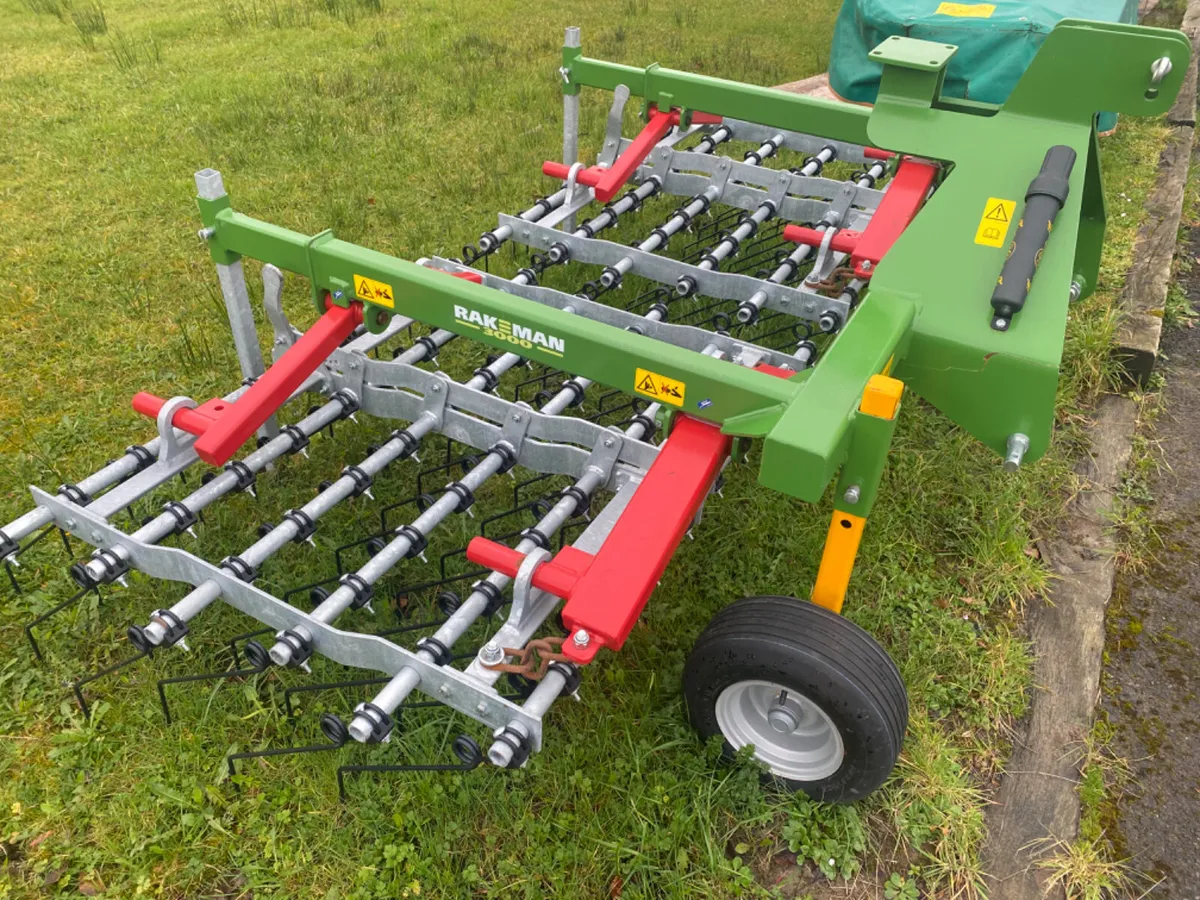 Rakman 3000 Grass harrow in stock - Image 2
