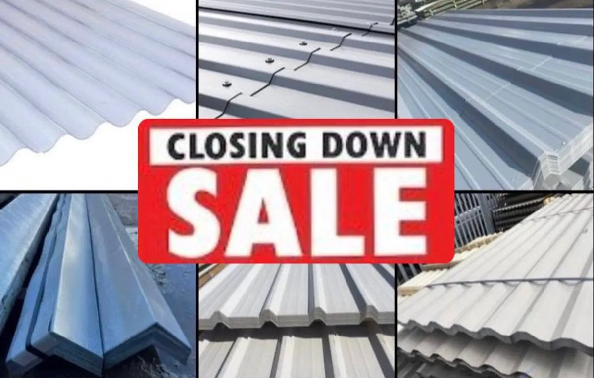 CLOSING DOWN SALE‼️roof sheeting ,gutters,purlins