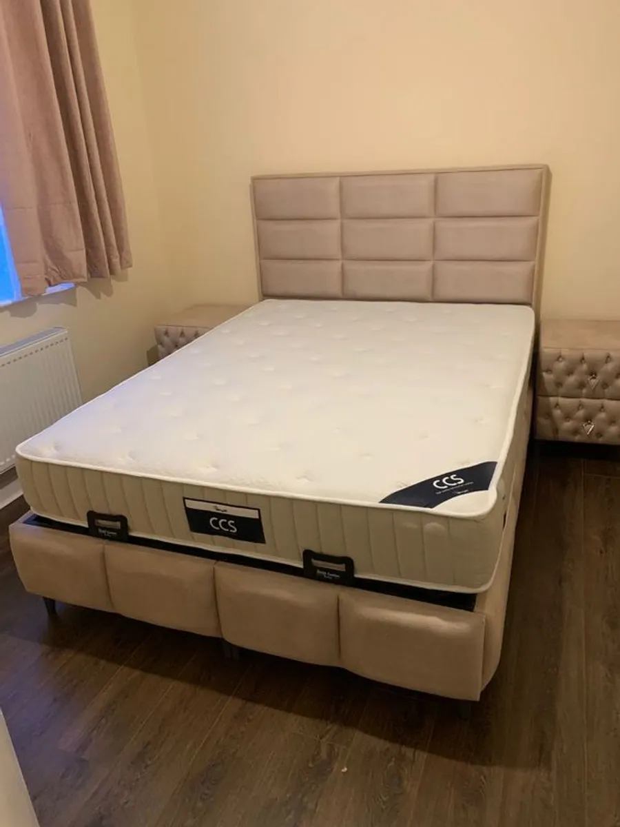 King size storage bed with mattress deal !