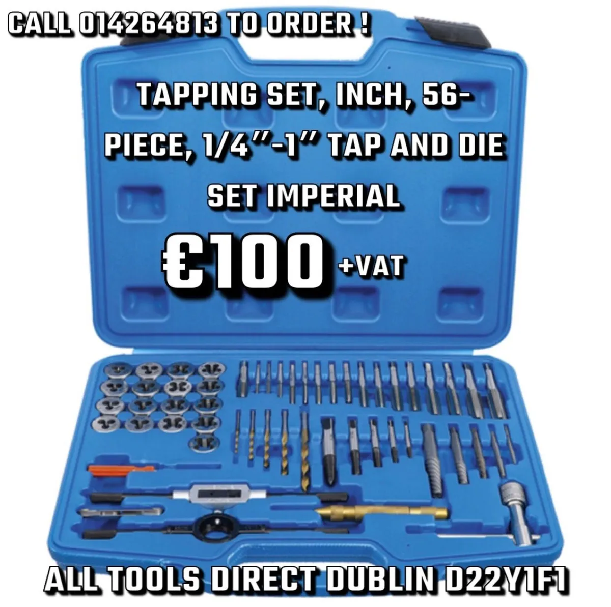 Heavy duty metric tap and die kit for sale in Co. Dublin for €100 on