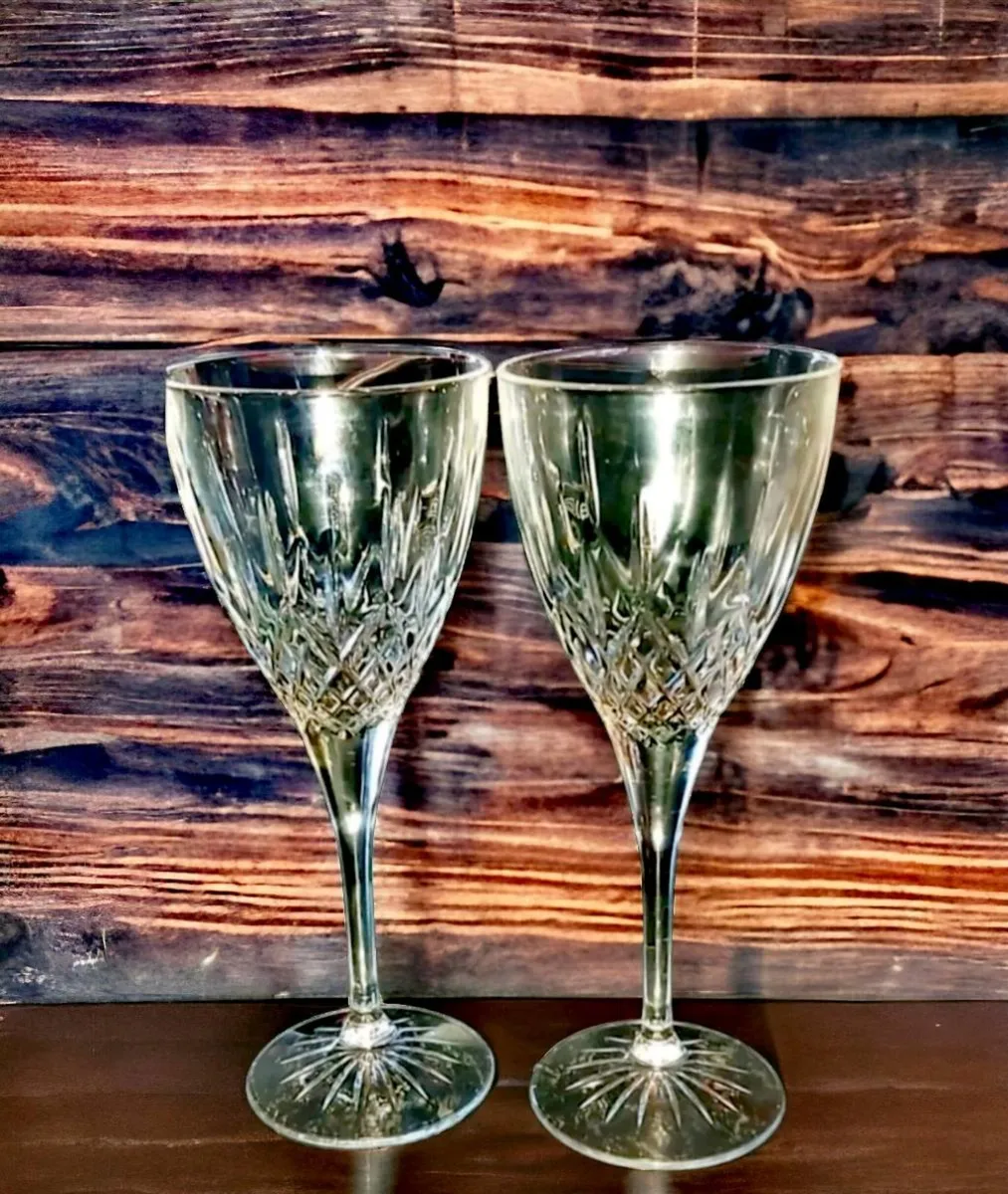 Pair of Royal Doulton Erslwood goblets