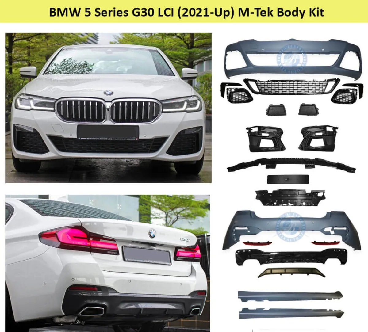 BMW 5 Series G30 LCI 2020 M Sport Bodykit