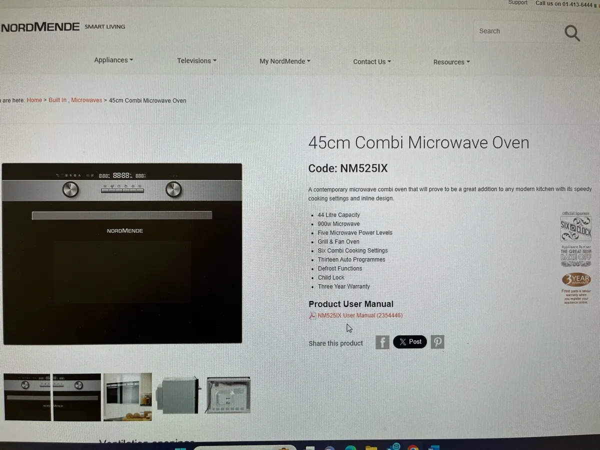 New Combi oven/microwave