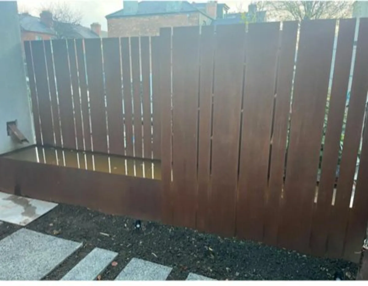 Corten Steel Bespoke Panelling and wall features. - Image 4