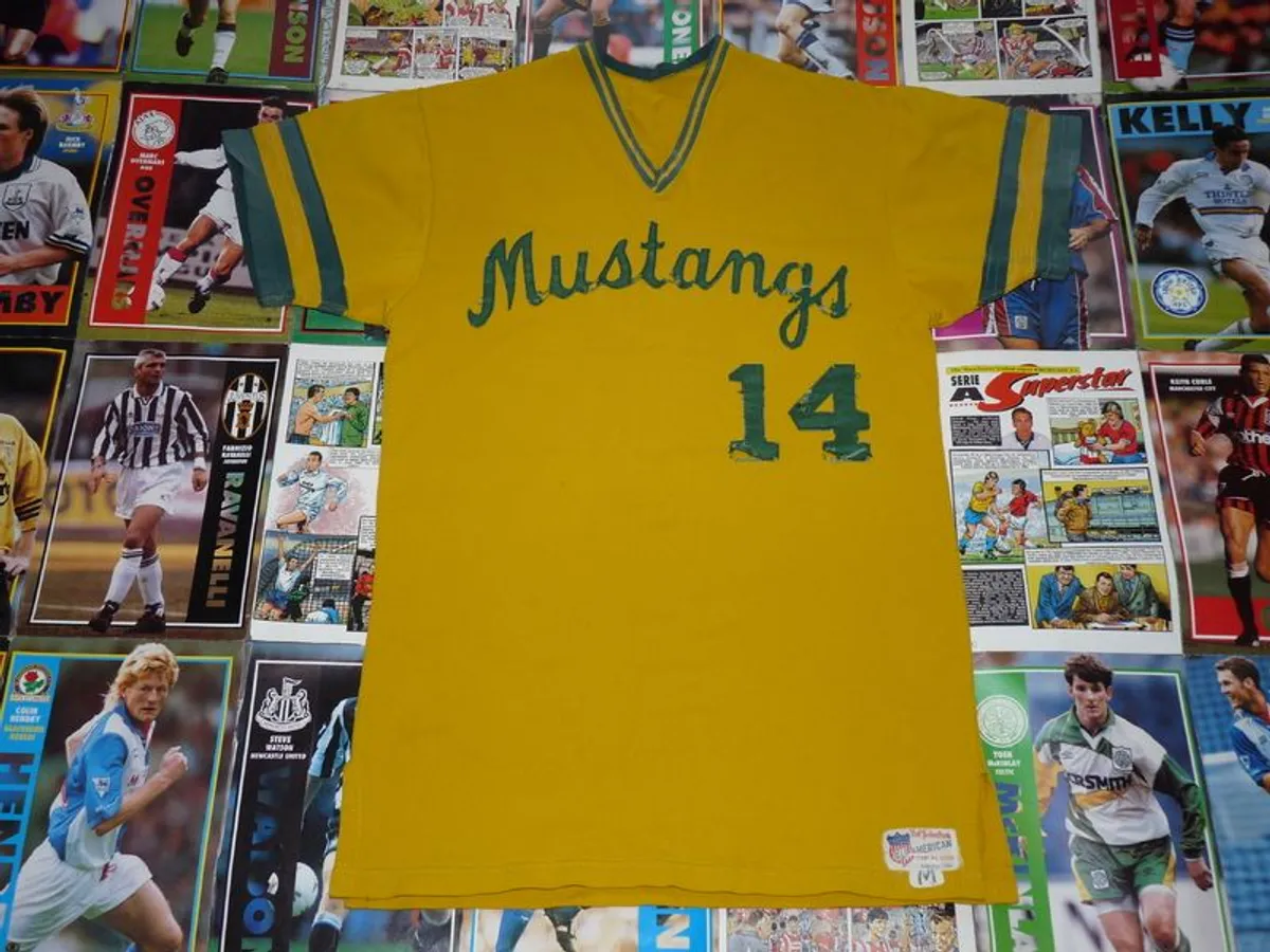 Vintage Mustangs Baseball Jersey - Excellent Condition - American USA MLB Shirt
