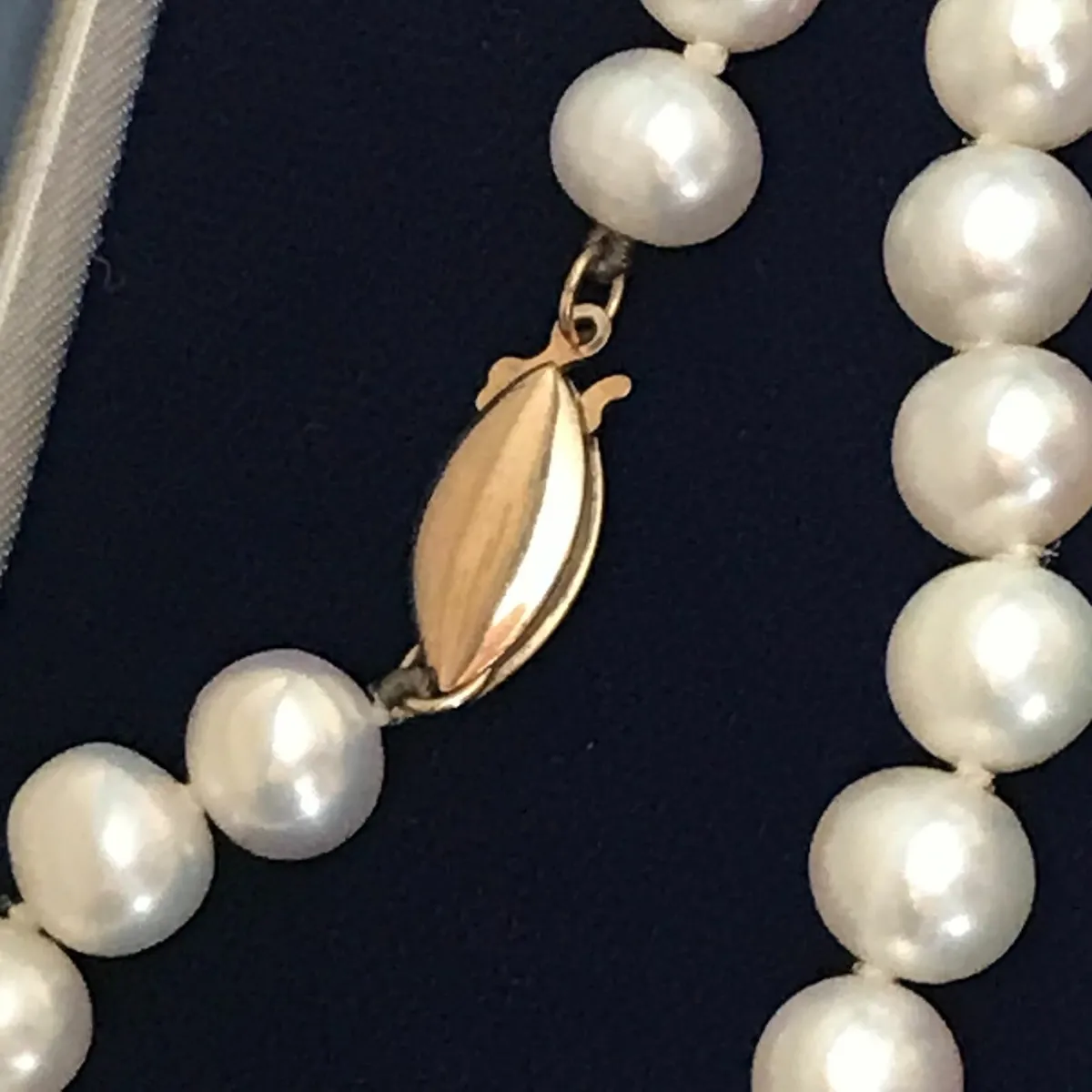 Real Pearls with Gold Clasp Vintage.