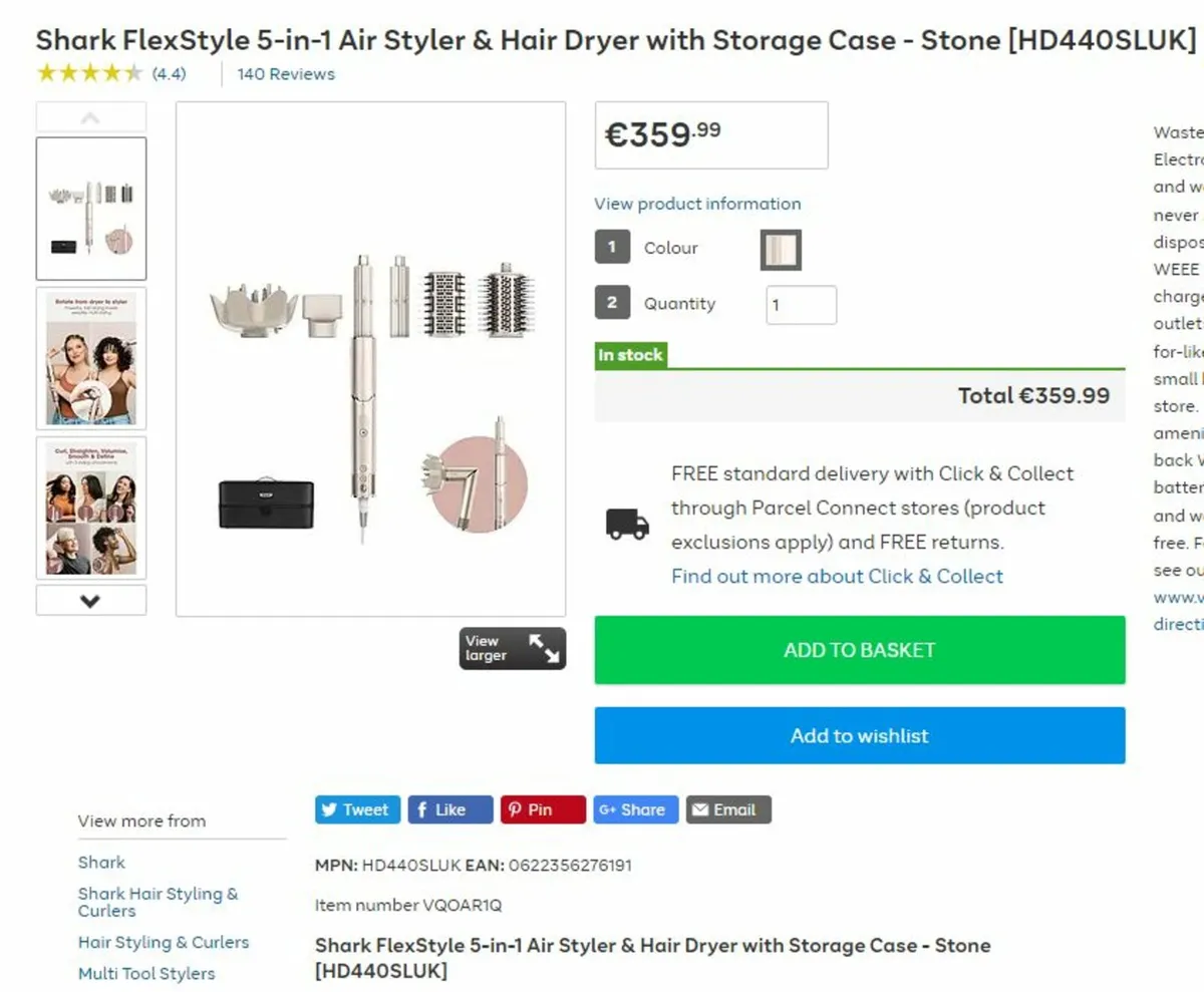 Shark FlexStyle 5 in 1 with storage case - Image 2