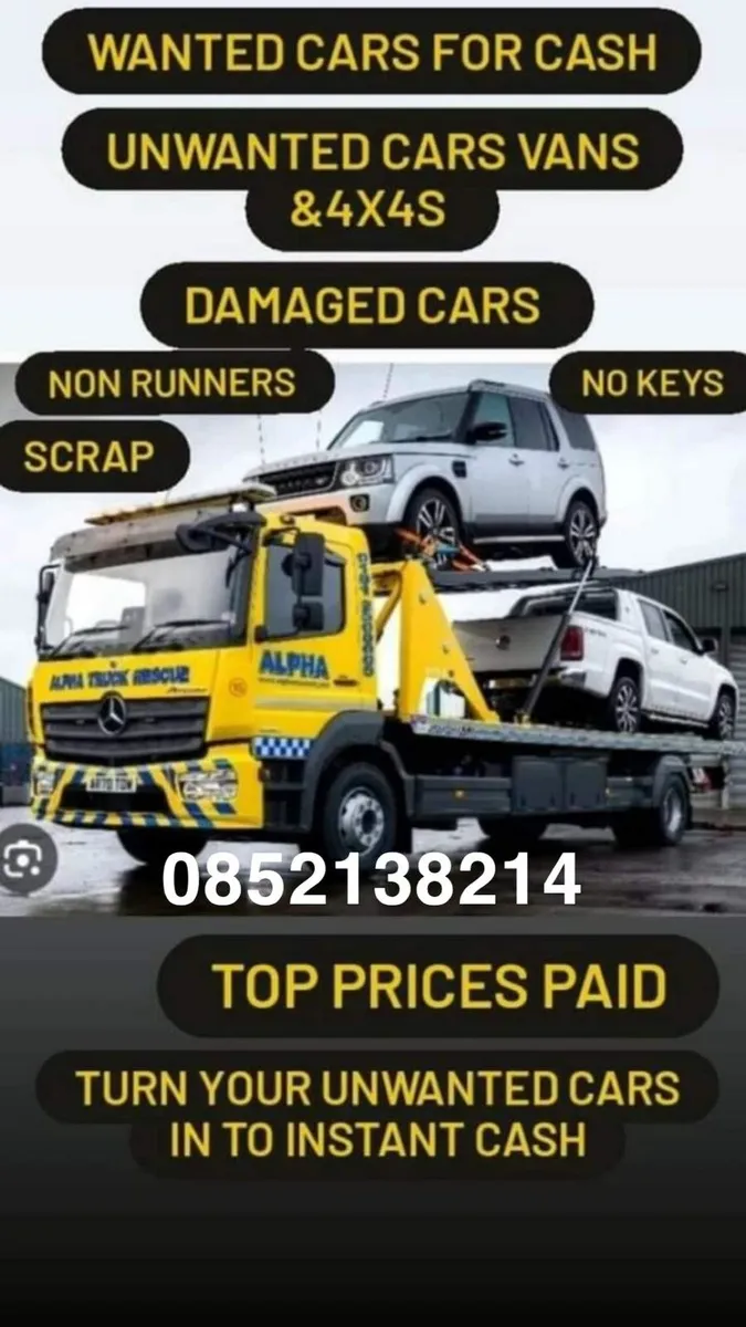 All types of cars and vans wanted for cash