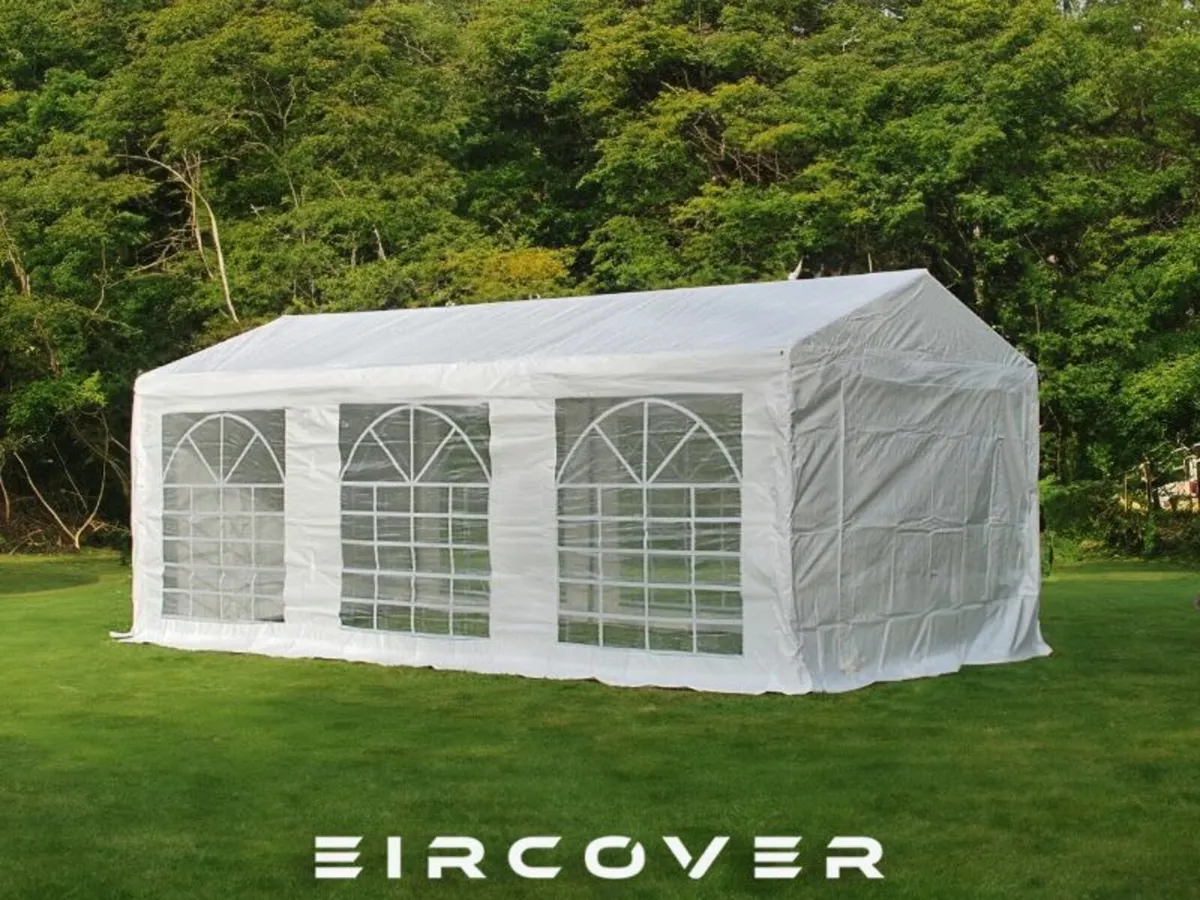 Marquee 3 X 6 PE (10ft - 20ft) White FREE Shipping - Image 1