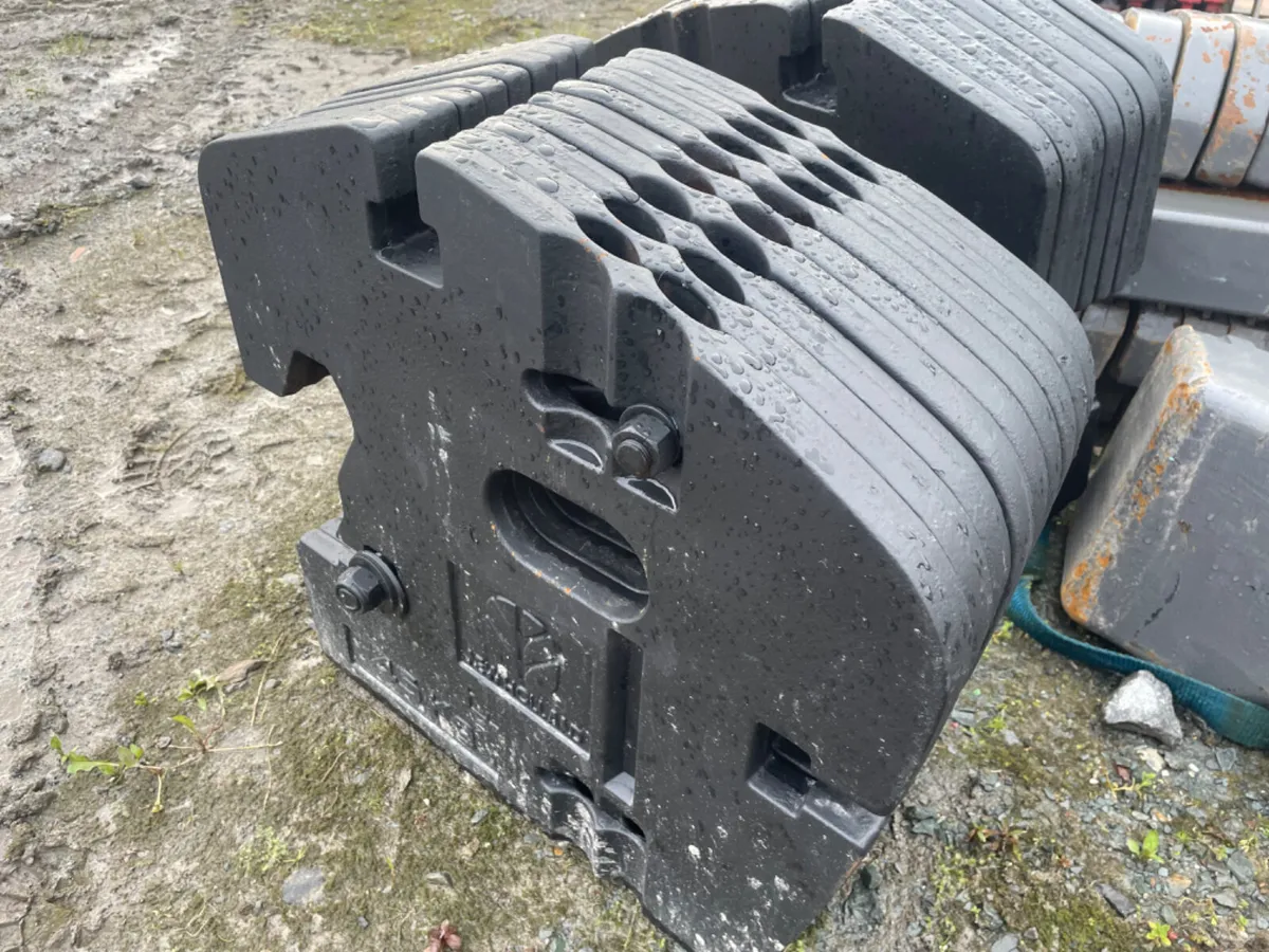 9 New Holland 45kg Fan Weights - Image 1