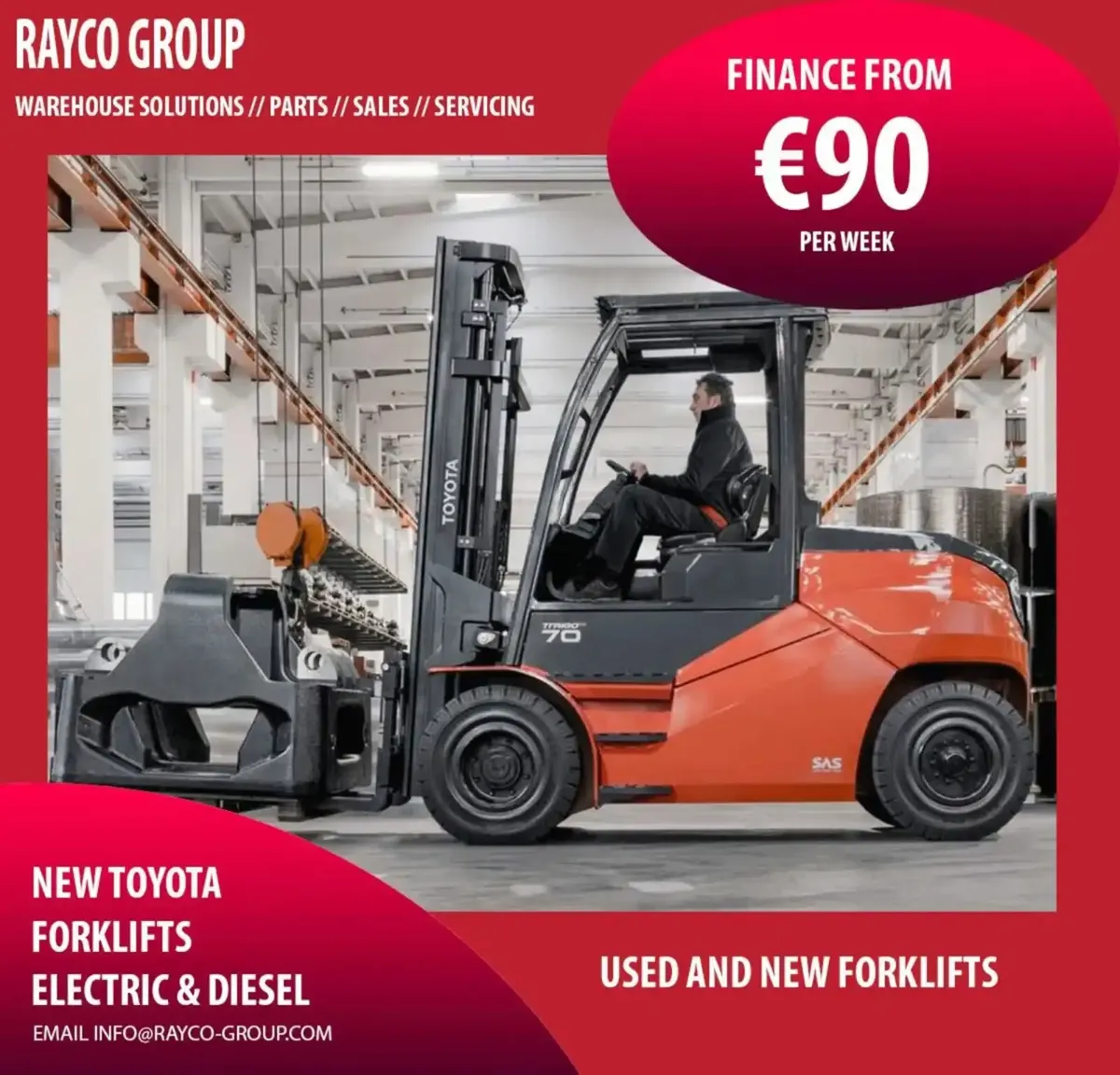 NEW ELECTRIC TOYOTA FORKLIFT