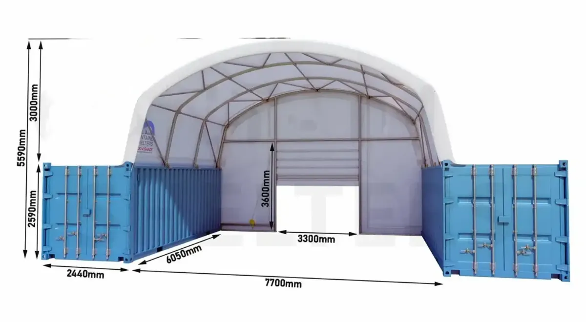 DOUBLE TRUSS CONTAINER SHELTER - Image 2