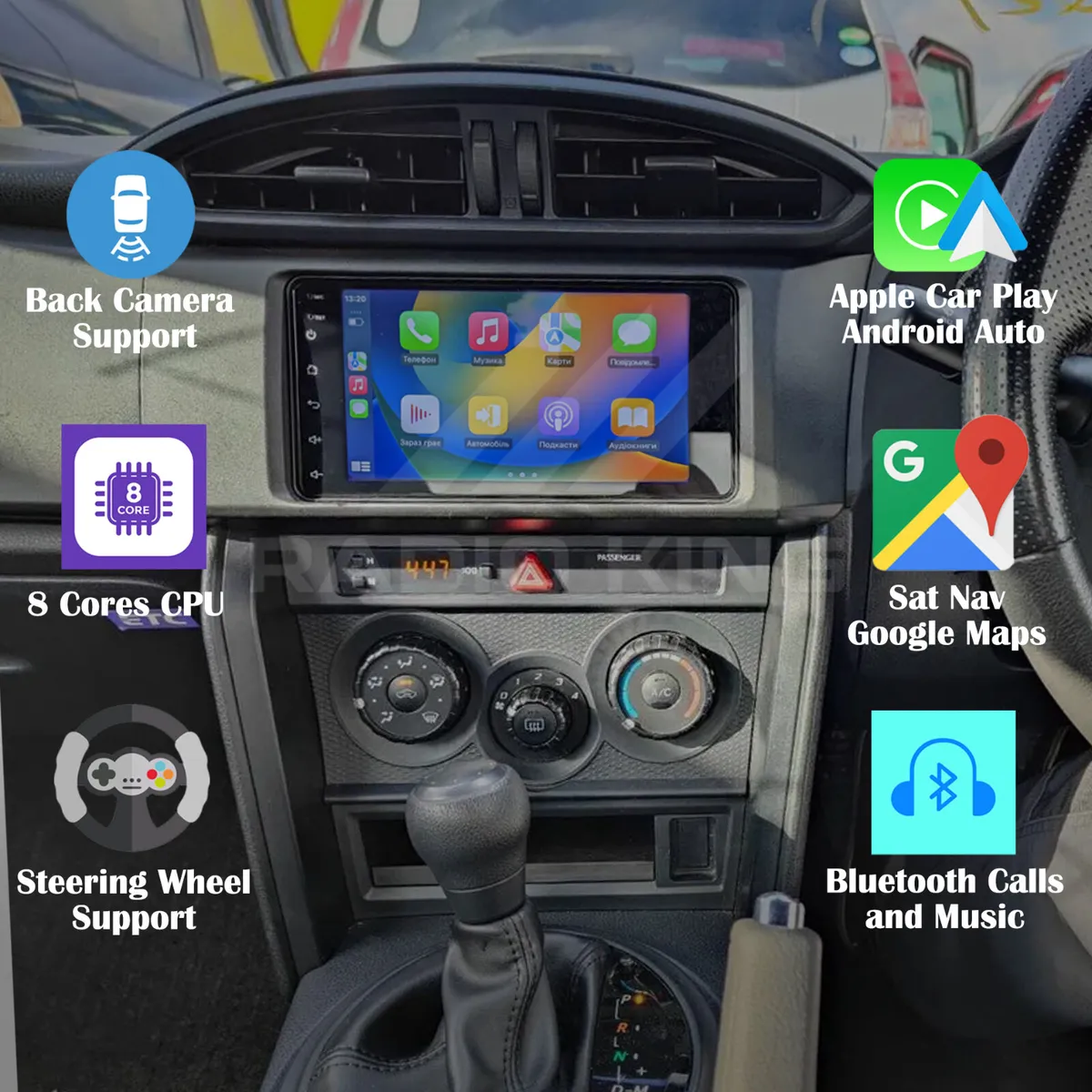 PREMIUM CARPLAY TOYOTA GT86 ANDROID AUTO STEREO