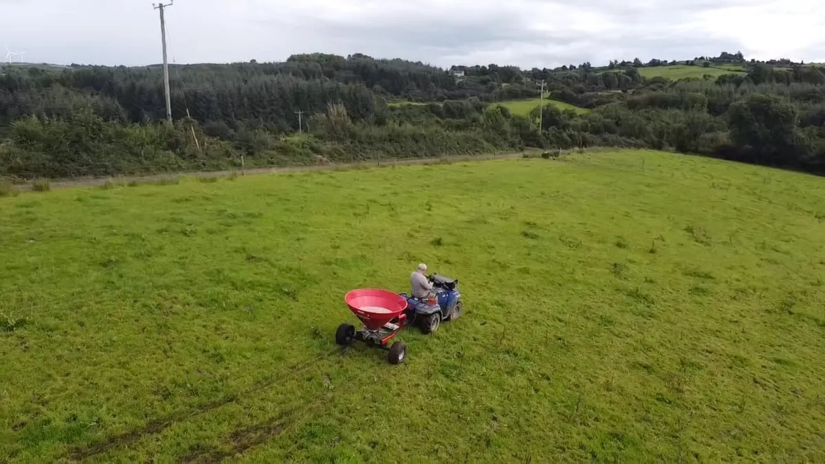 Mowing, Tedding, Quad Spreading and Post Driving - Image 1