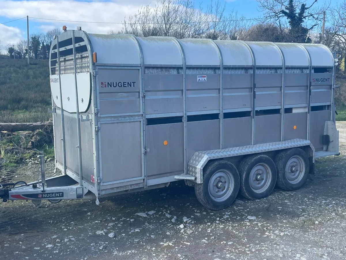 Nugent 14ft Cattle trailer.