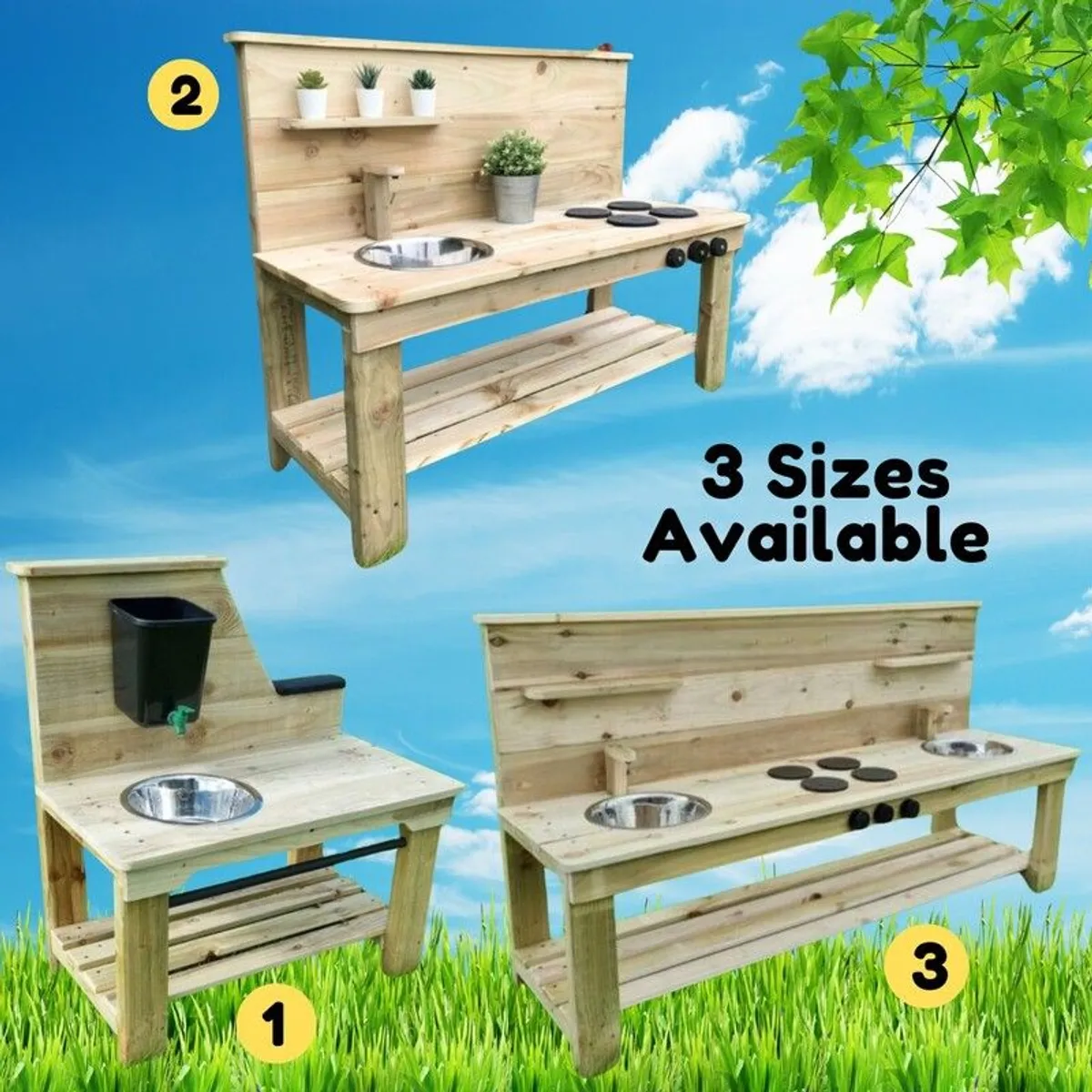 Mud Kitchen - Outdoor Kids Play Toys - Image 1