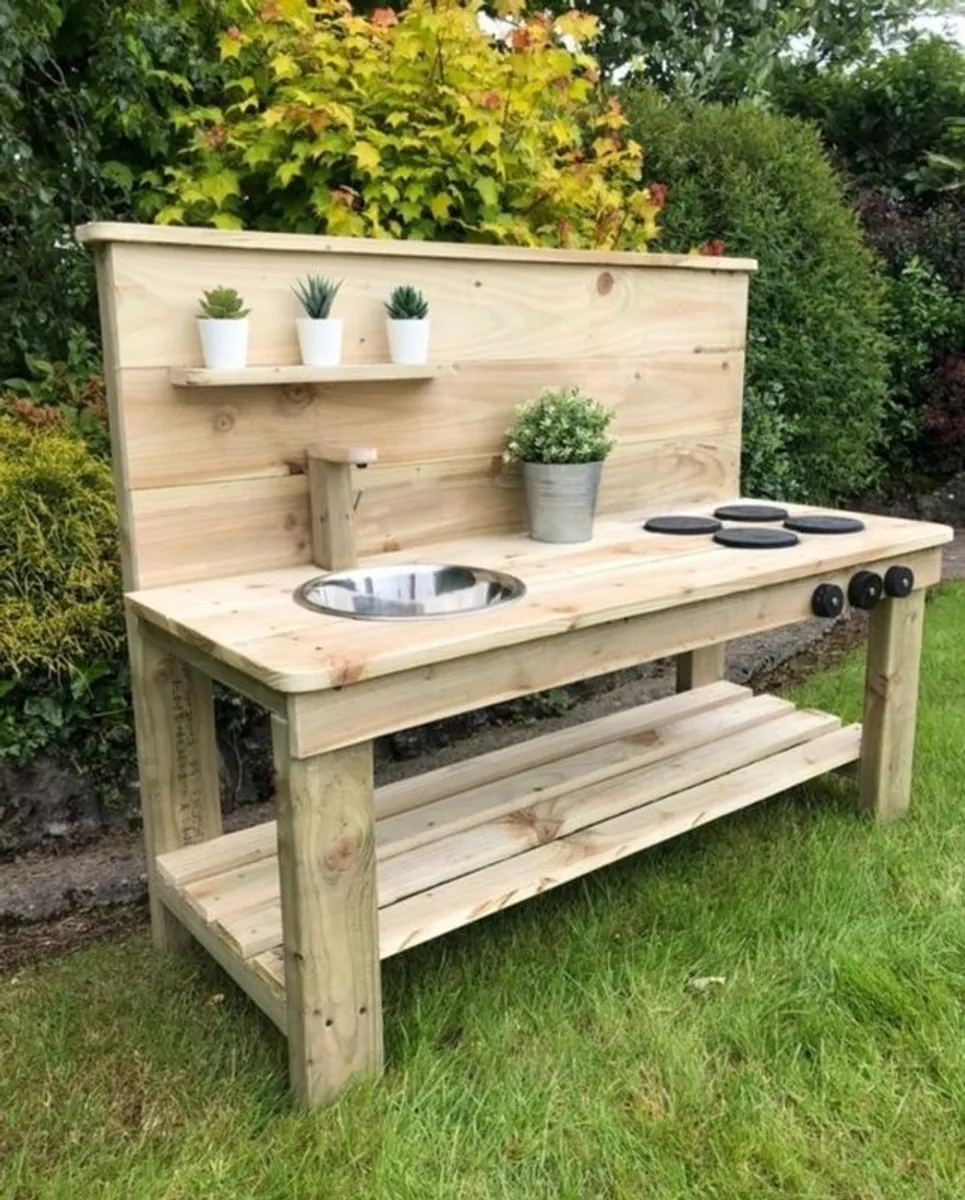 Mud Kitchen - Outdoor Kids Play Toys - Image 4