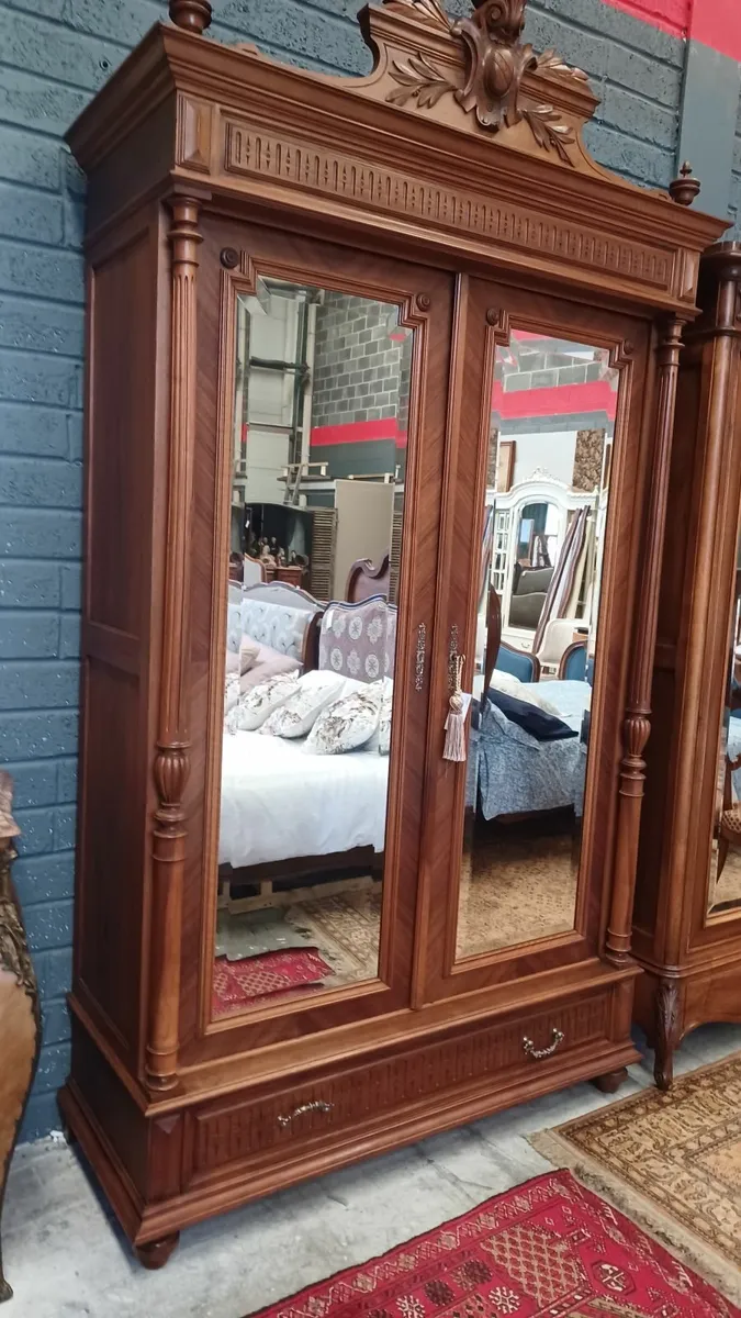 French antique wardrobe Henry II - Image 4