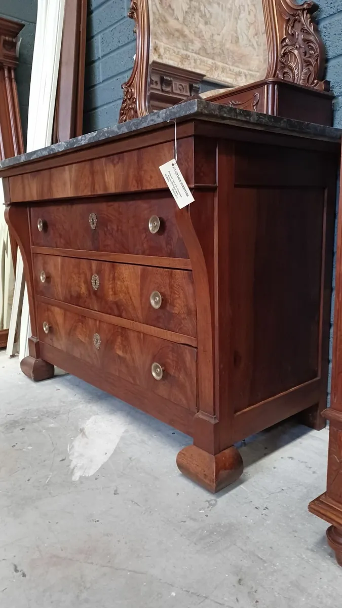 Original French Louis Philippe chest of drawers - Image 4